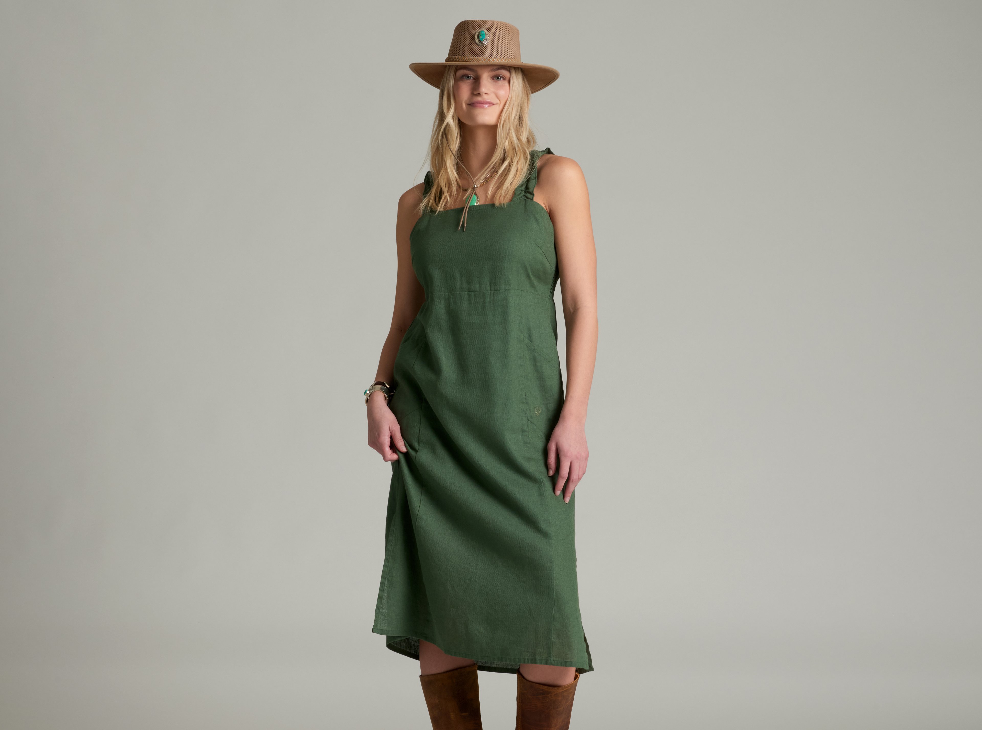 KUHL Luisa Dress SMOKED PINE Front
