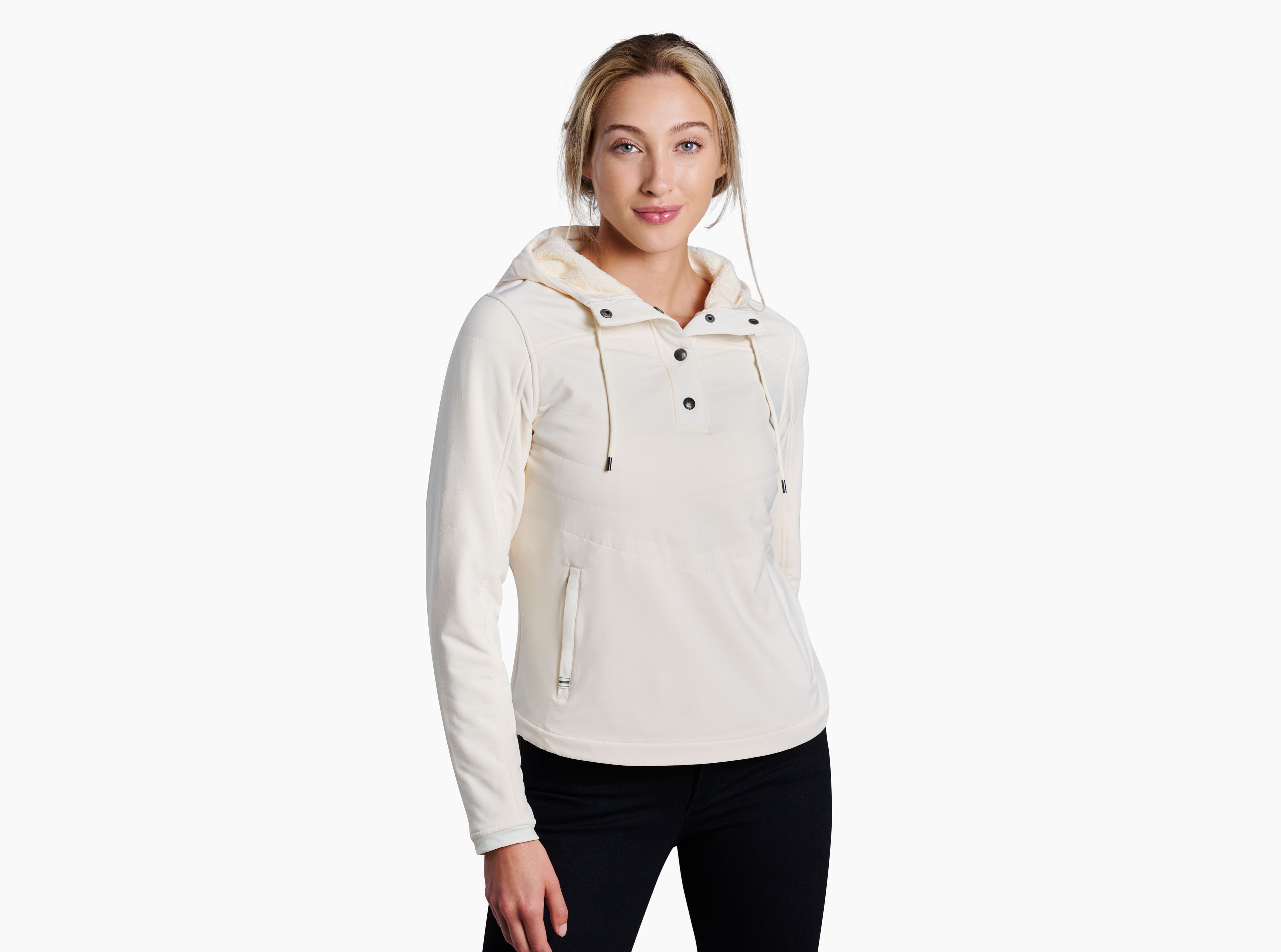 KUHL W's Aero Fleece Pullover IVORY Front