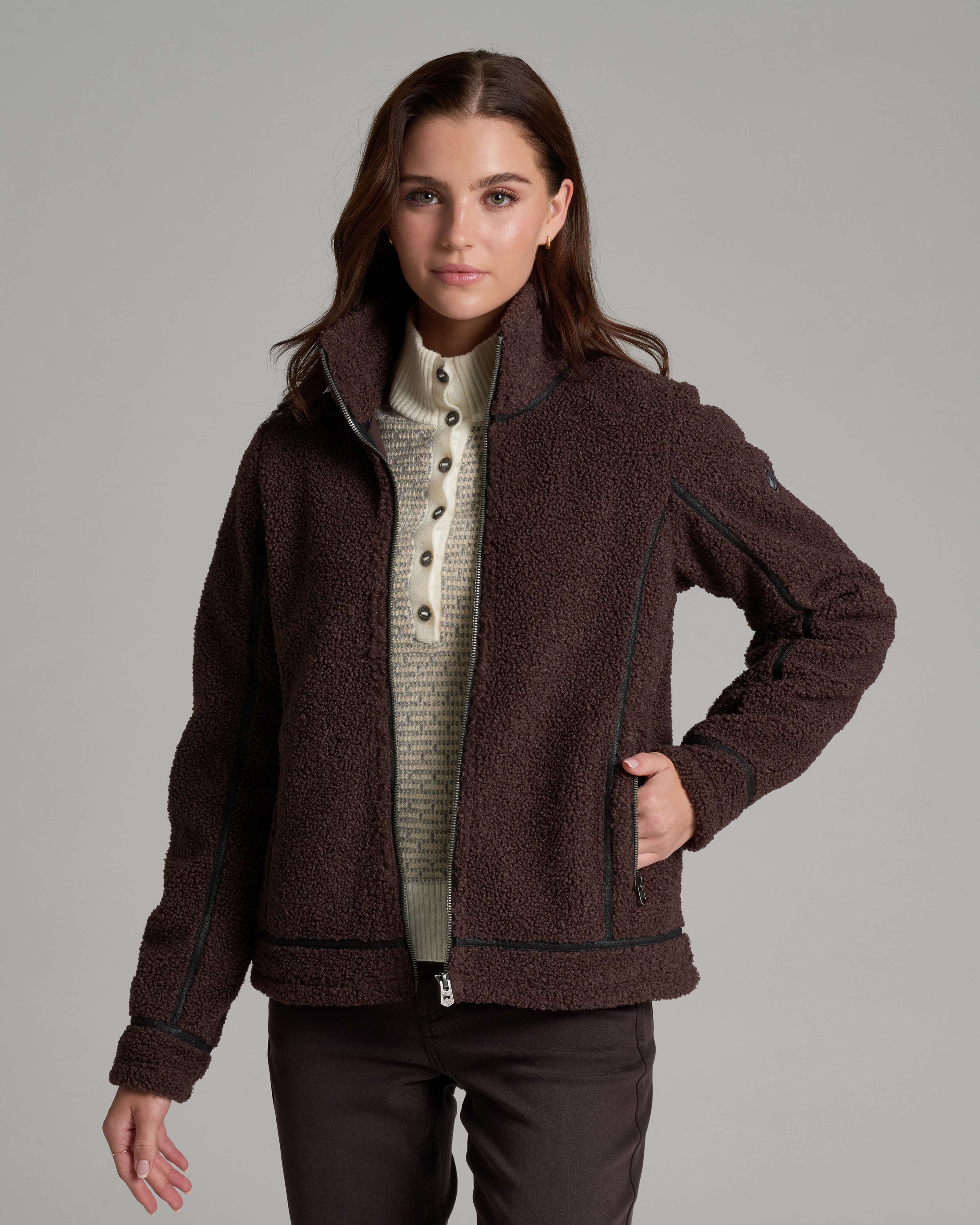 KUHL Durango Sherpa Jacket FRENCH ROAST Front