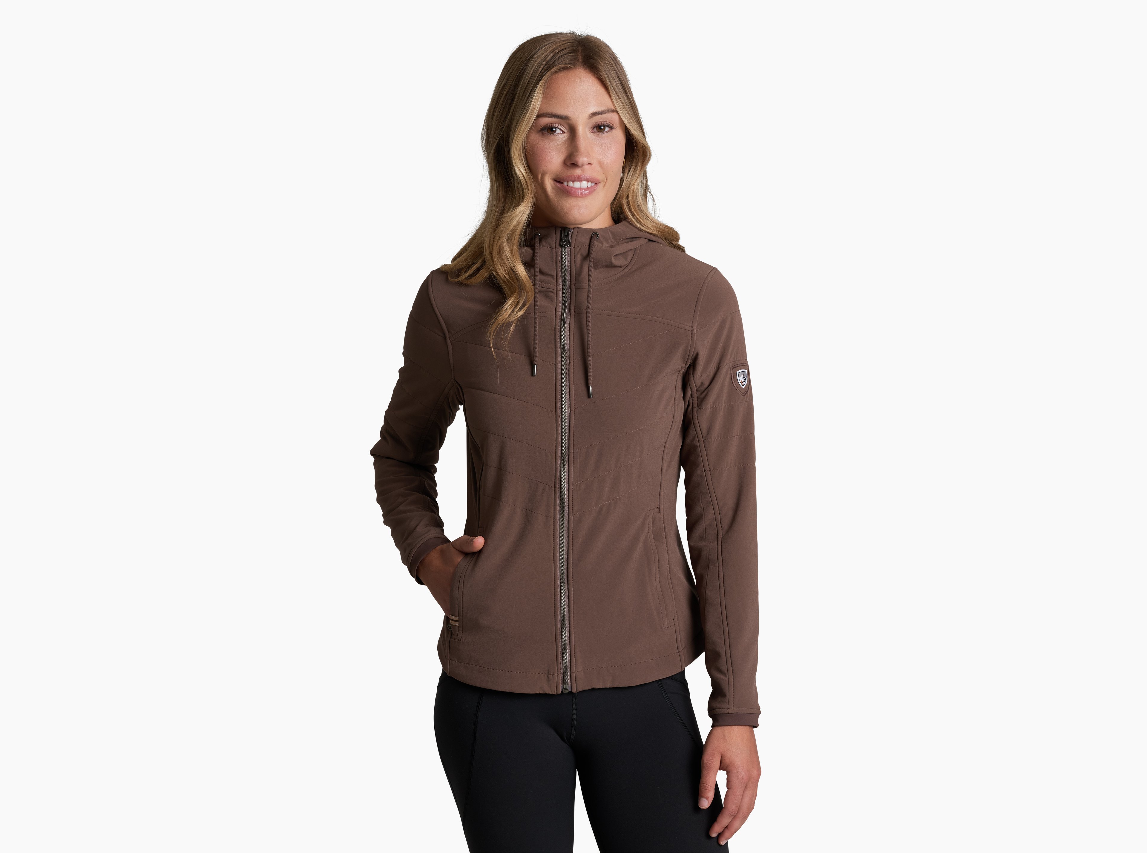 KUHL W's Aero Fleece Hoody COFFEE Front