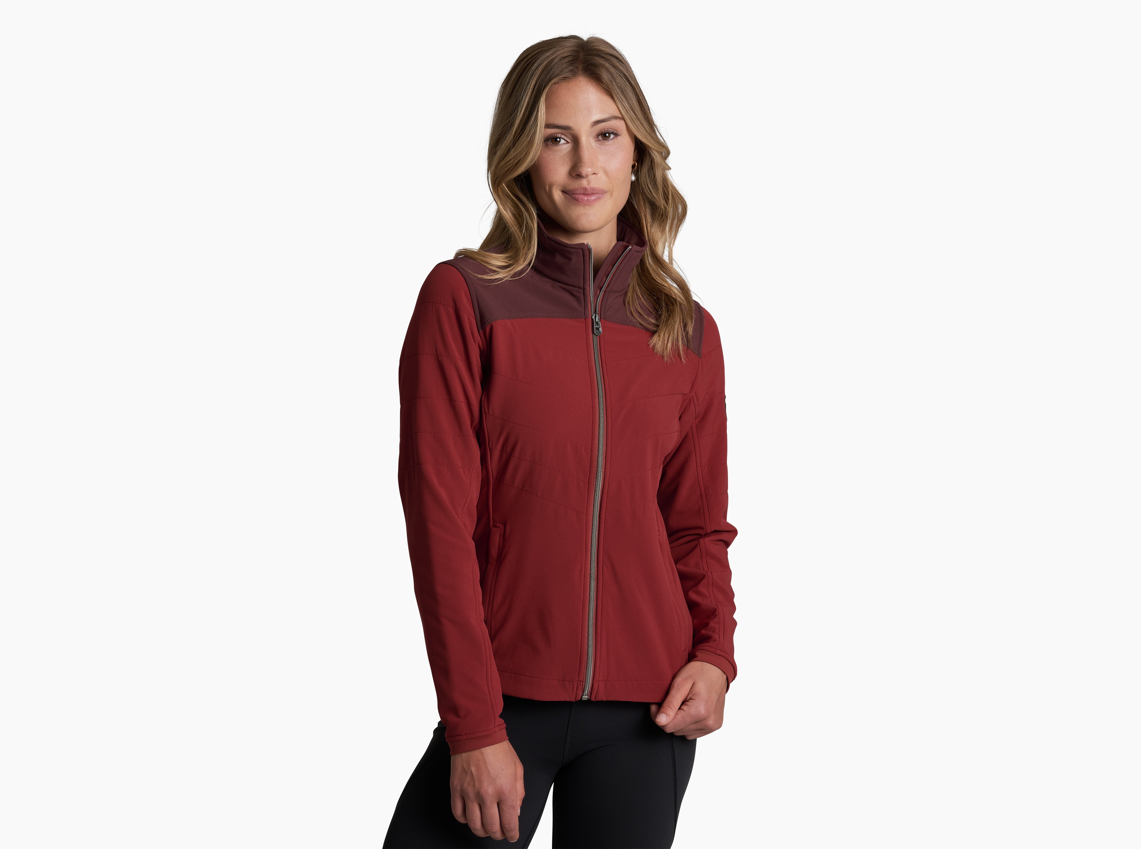 KUHL W's Aero Fleece Jacket CAYENNE Front