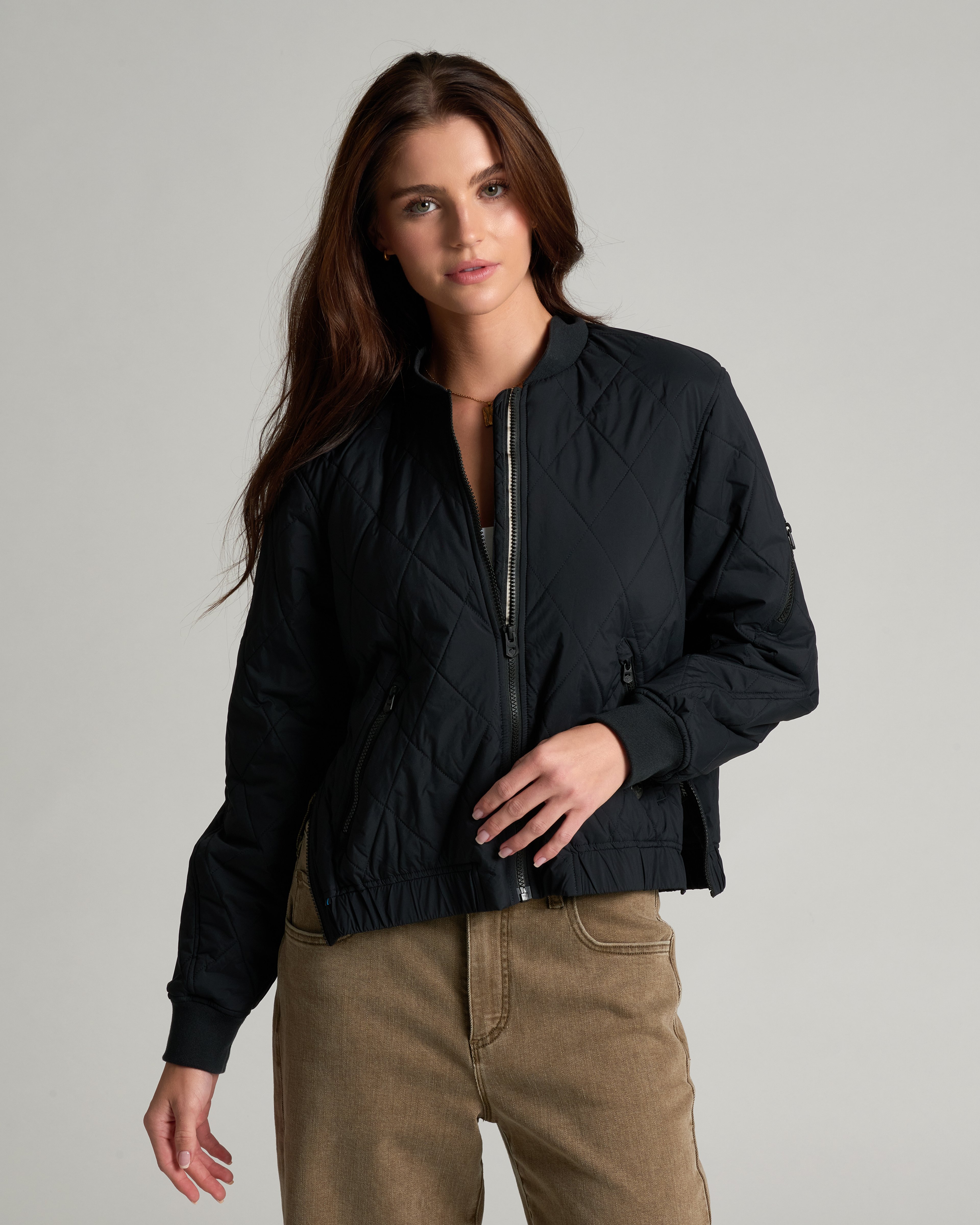 KUHL W's Kadence Bomber BLACKOUT Front