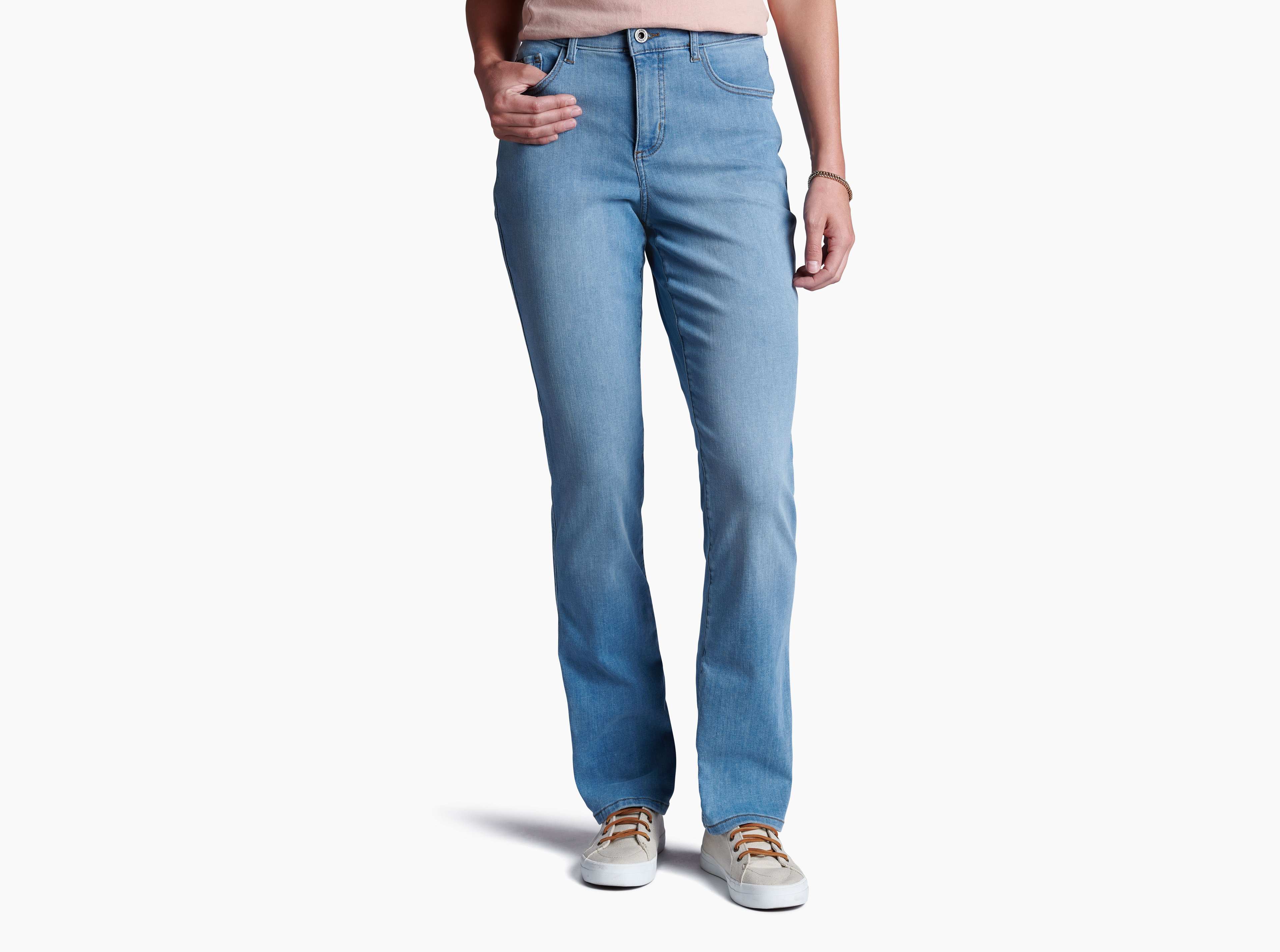 KUHL 10 Kontour Flex Denim Straight BRISK BLUE