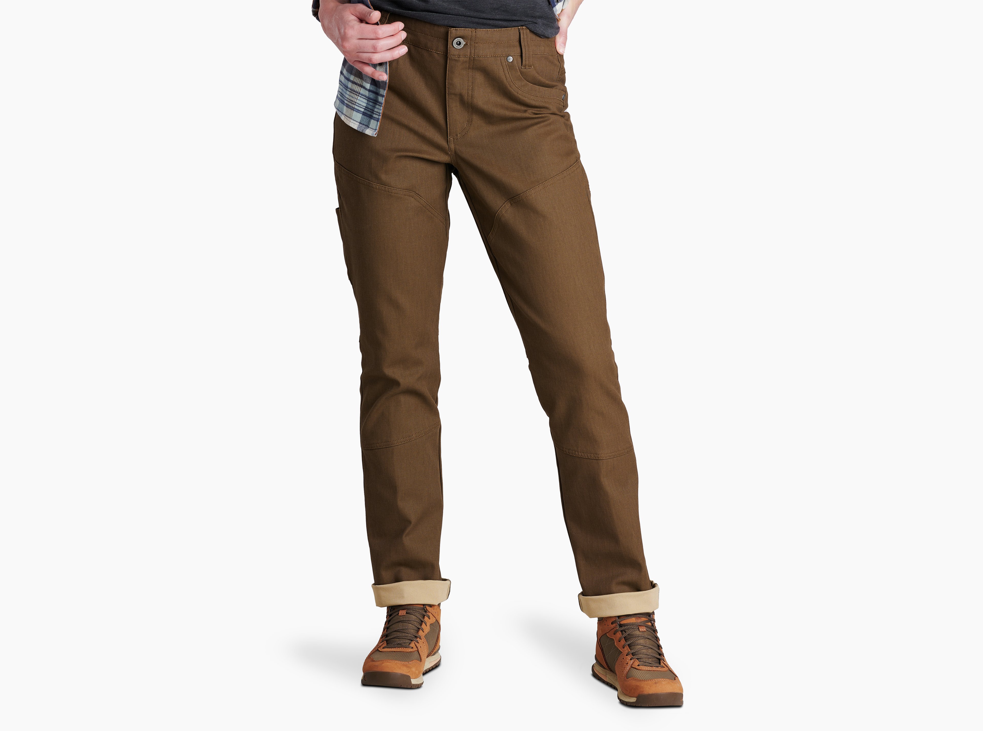 KUHL Law Jean Straight DARK KHAKI Front