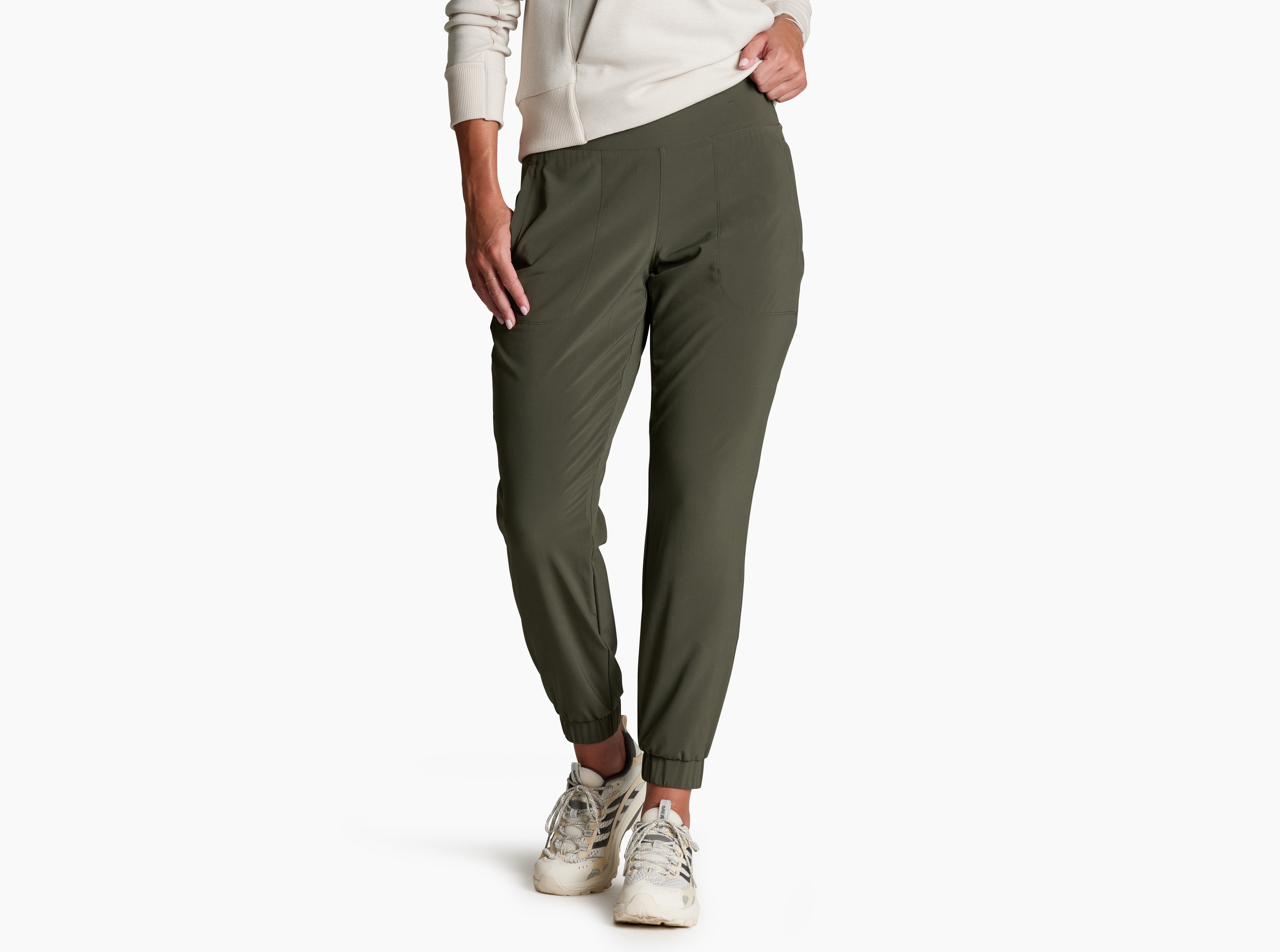 KUHL Vantage Lined Pant BLACK OLIVE Front