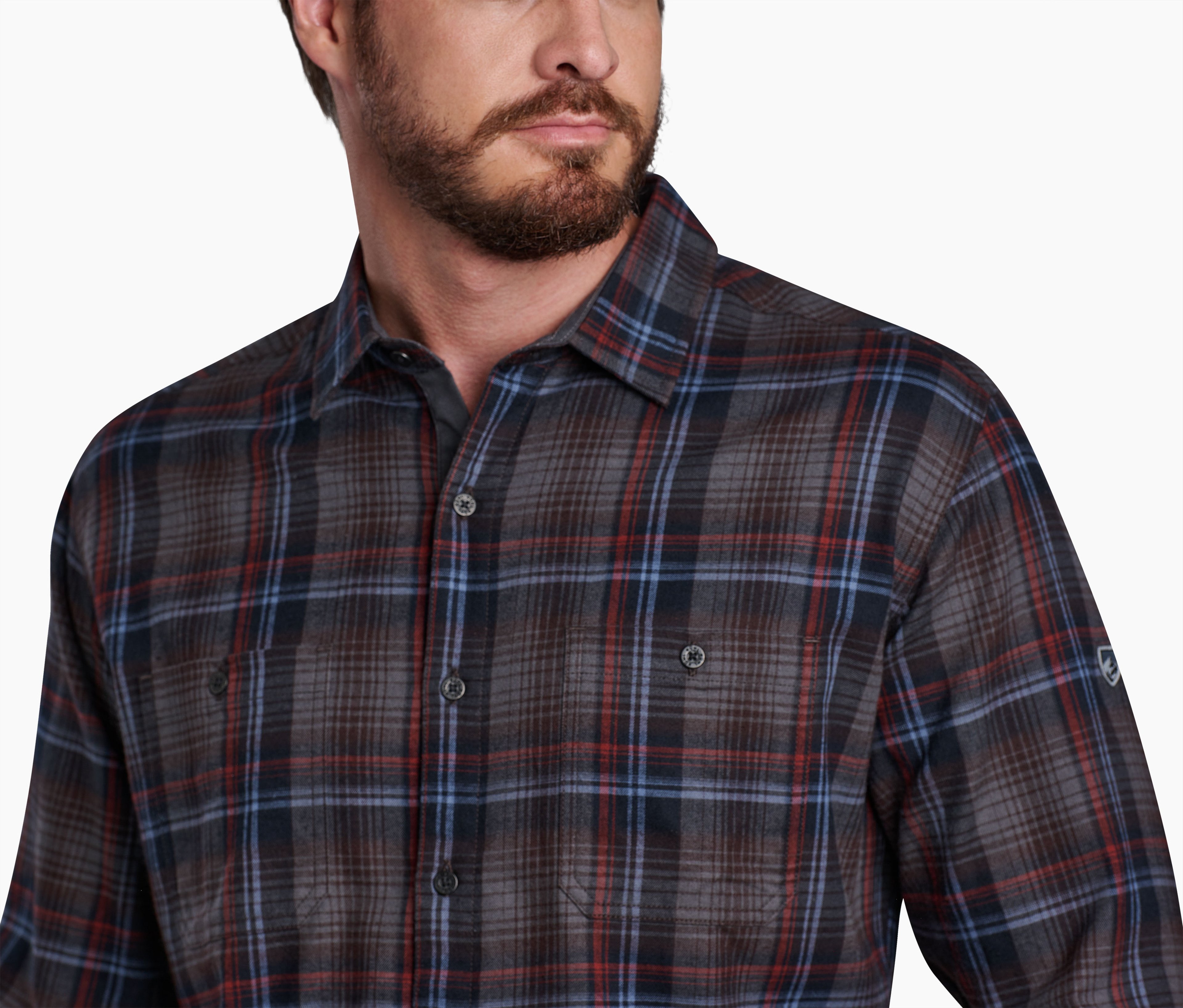 Number Button KÜHL Fugitive™ Flannel Shirt For Men - Soft & Breathable