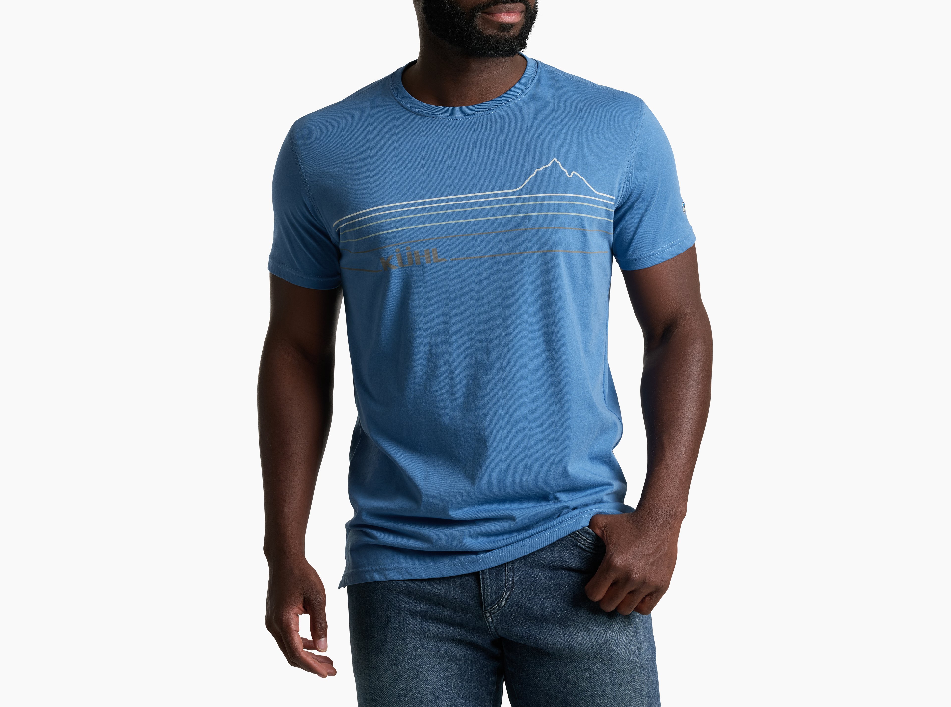 KUHL Mountain Lines T RIVER BLUE Front