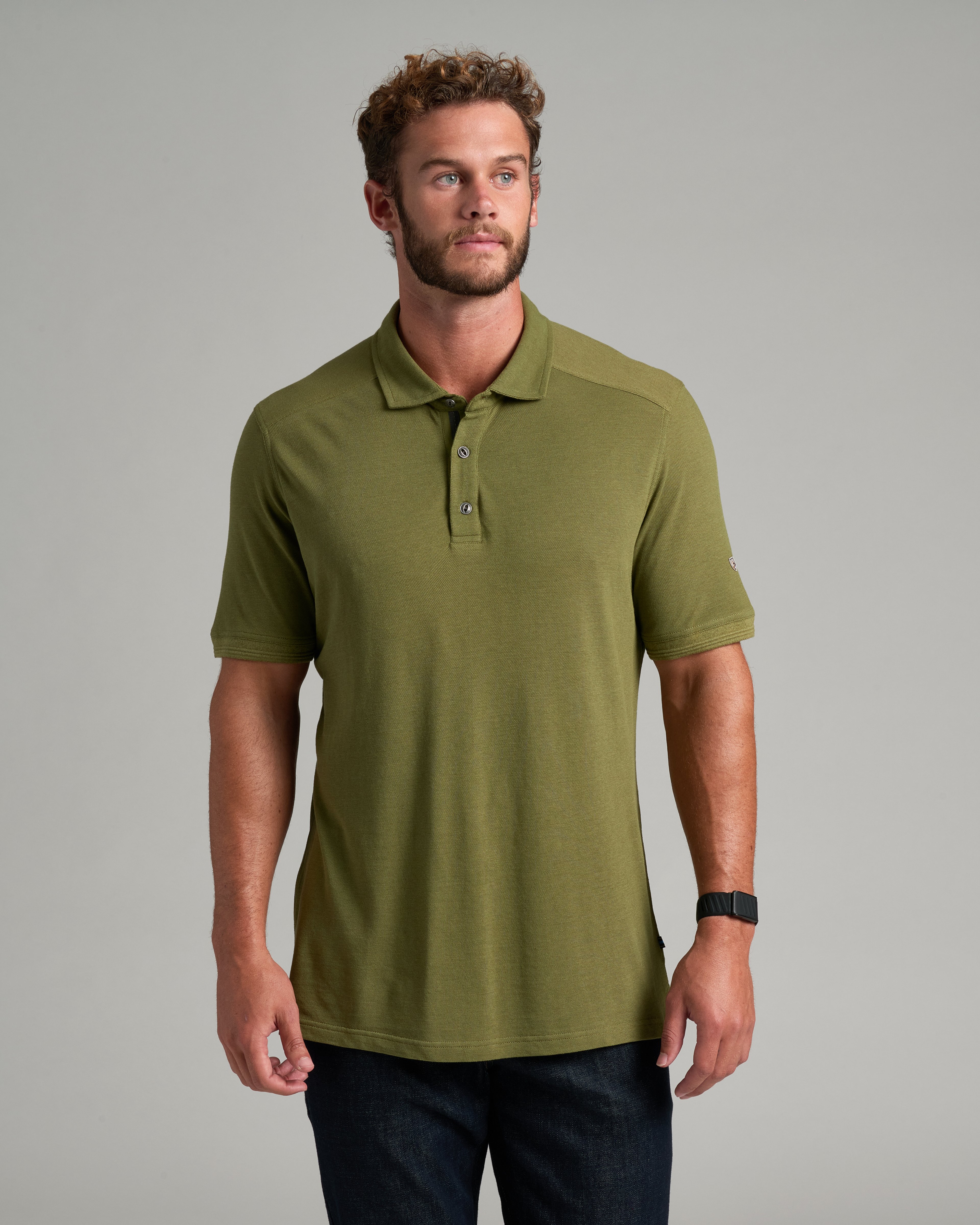 KUHL Peake Polo SMOKED OLIVE Front