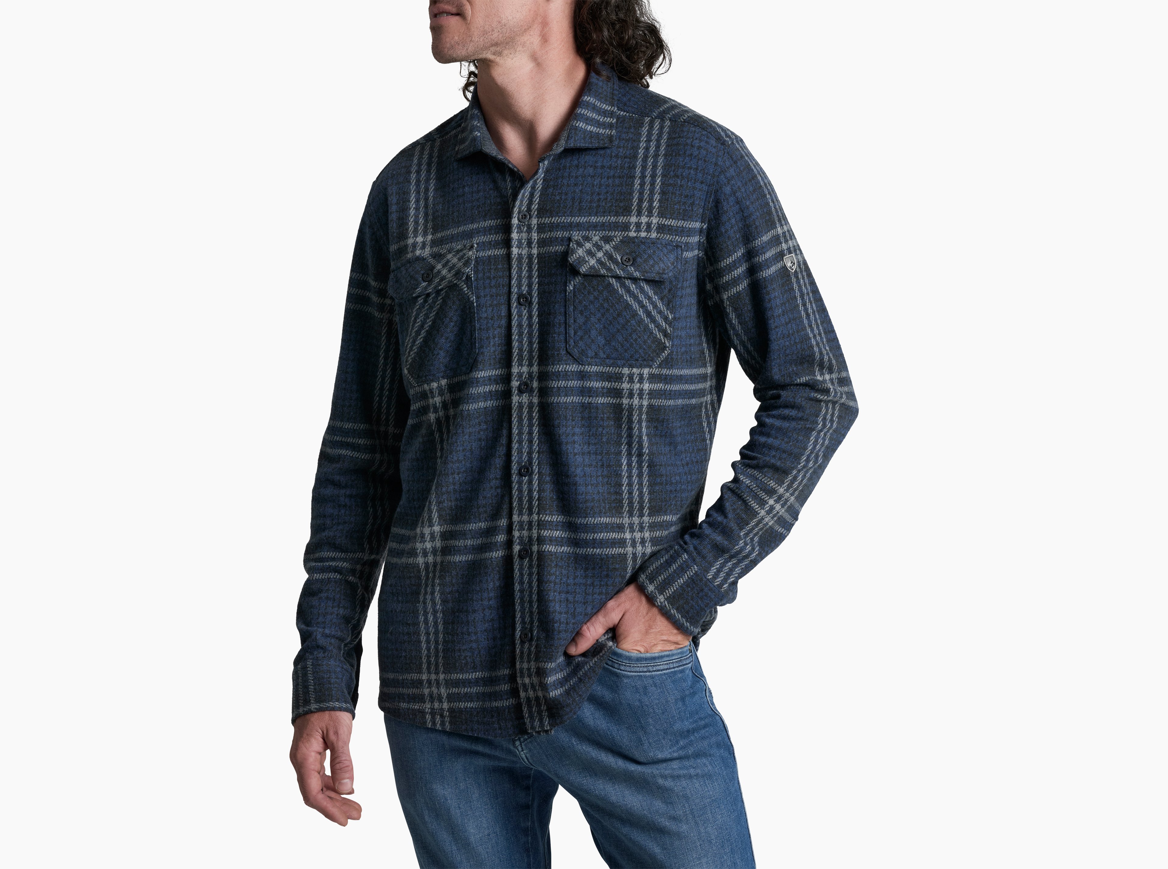 KUHL M's Innovatr Knit Flannel NIGHT SEA Front