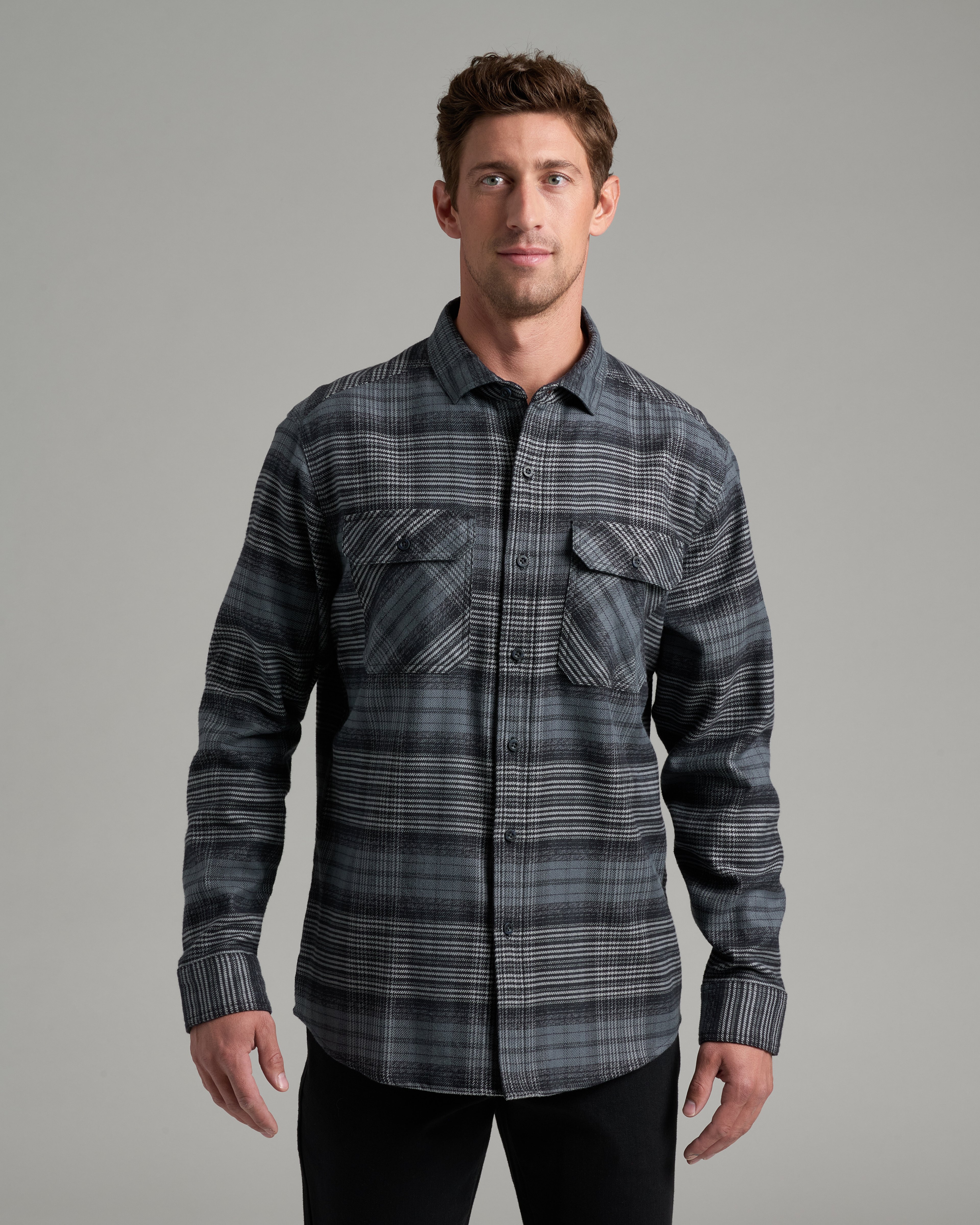 KUHL Rydr Flannel LS SMOKEY SLATE Front