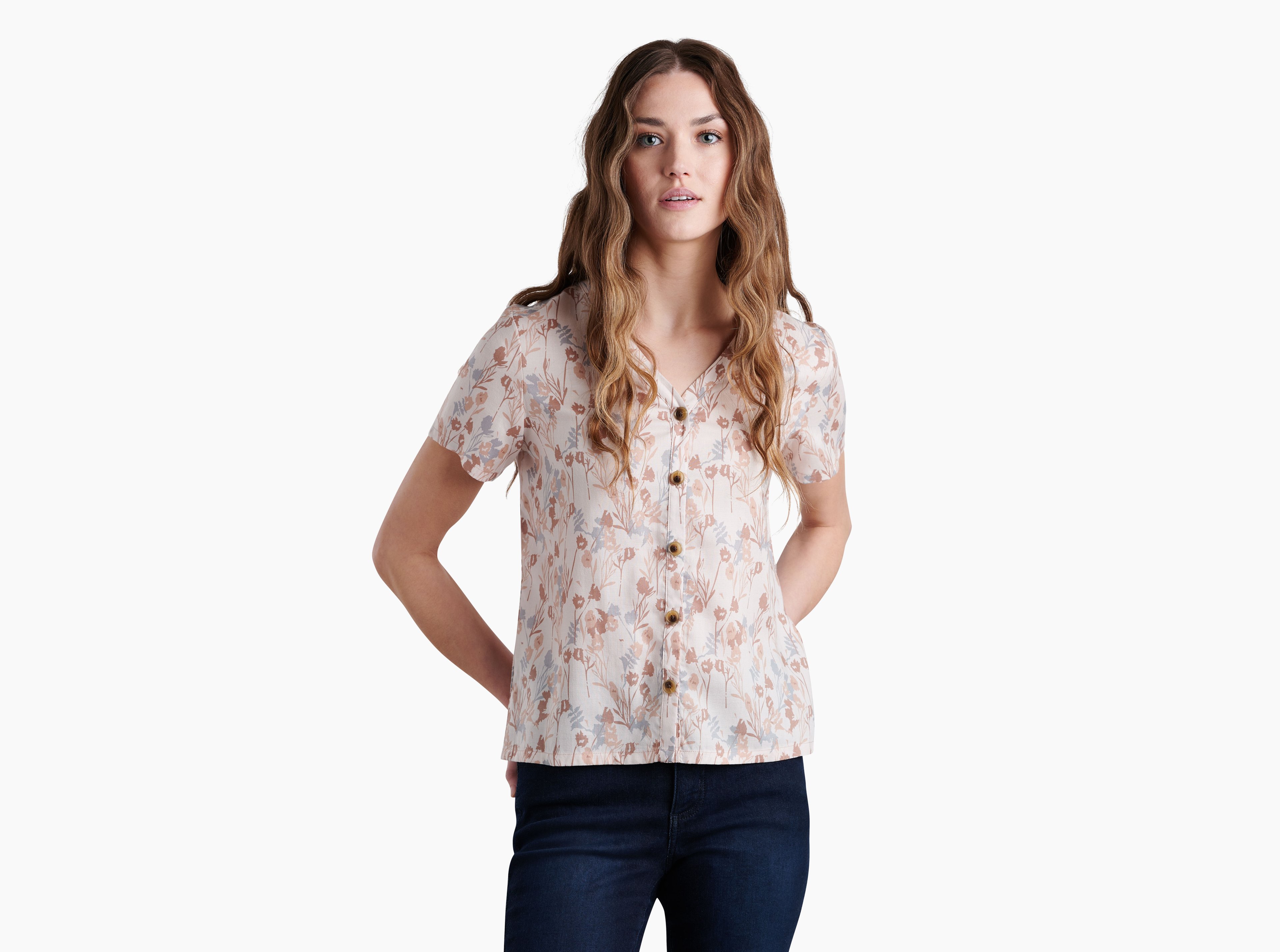 KUHL Hadley SS SANDSTONE PRINT Front