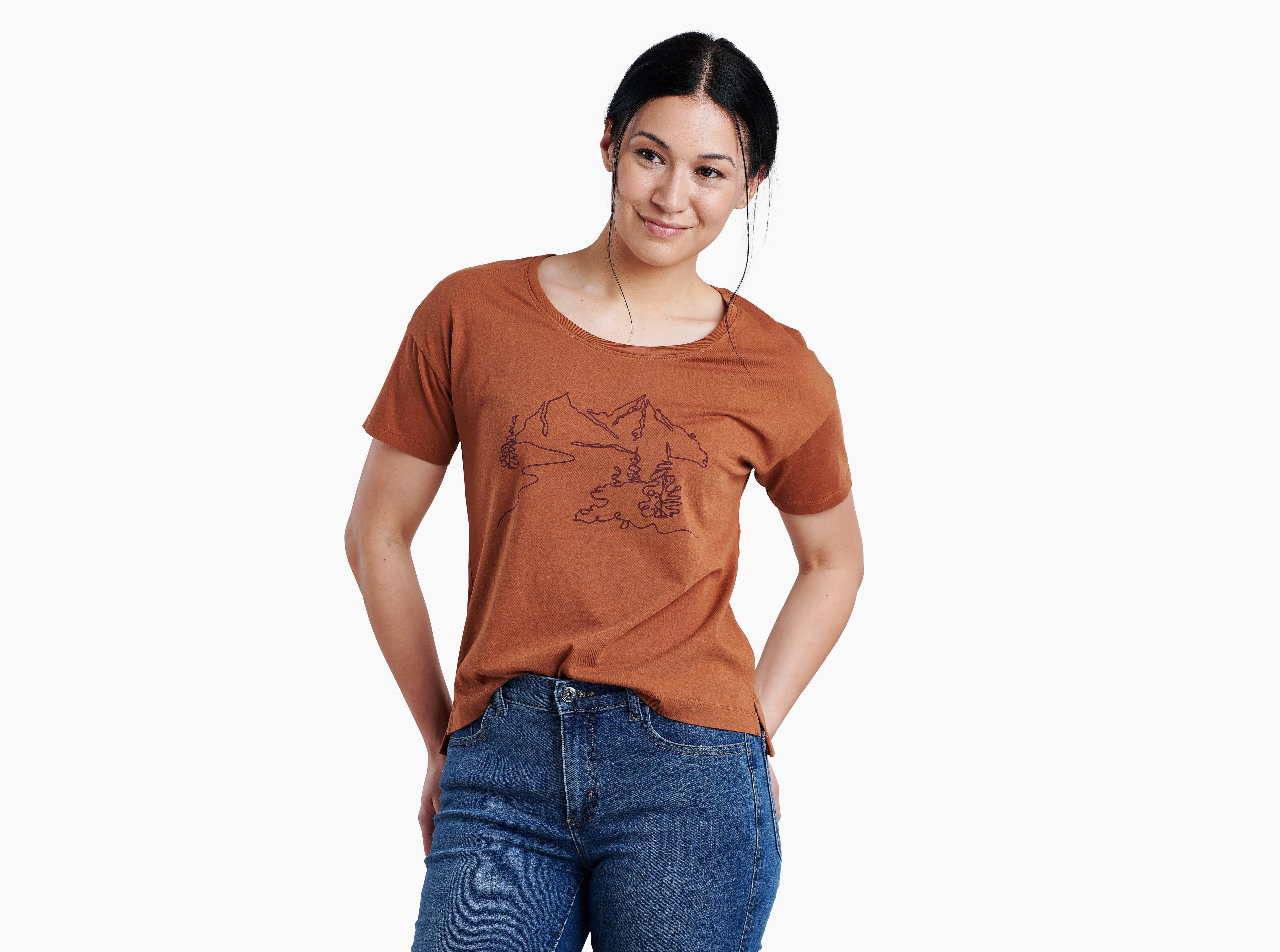 KUHL Impression Sketch Graphic Tee COPPER Front