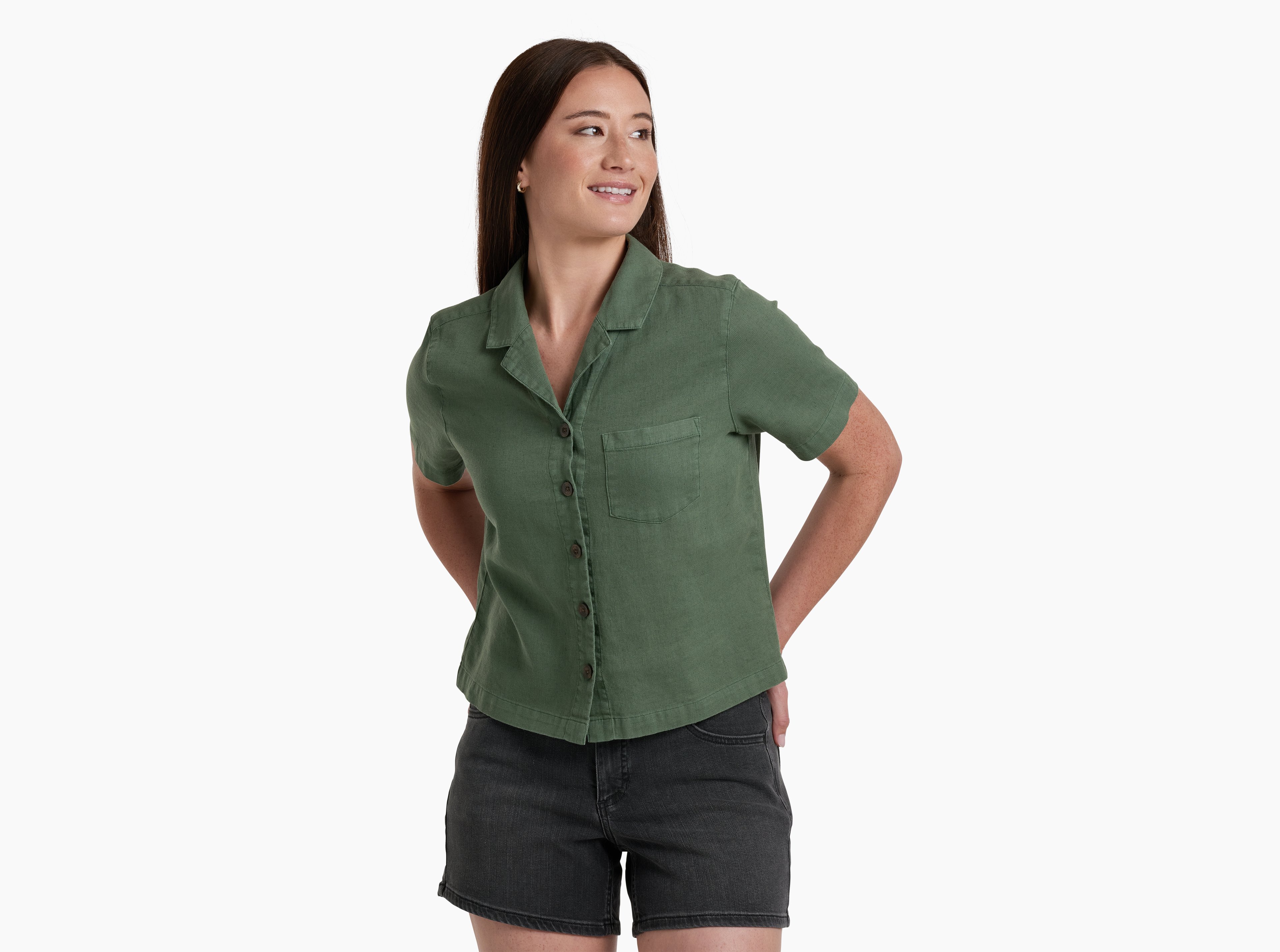 KUHL Luisa SS SMOKED PINE Front