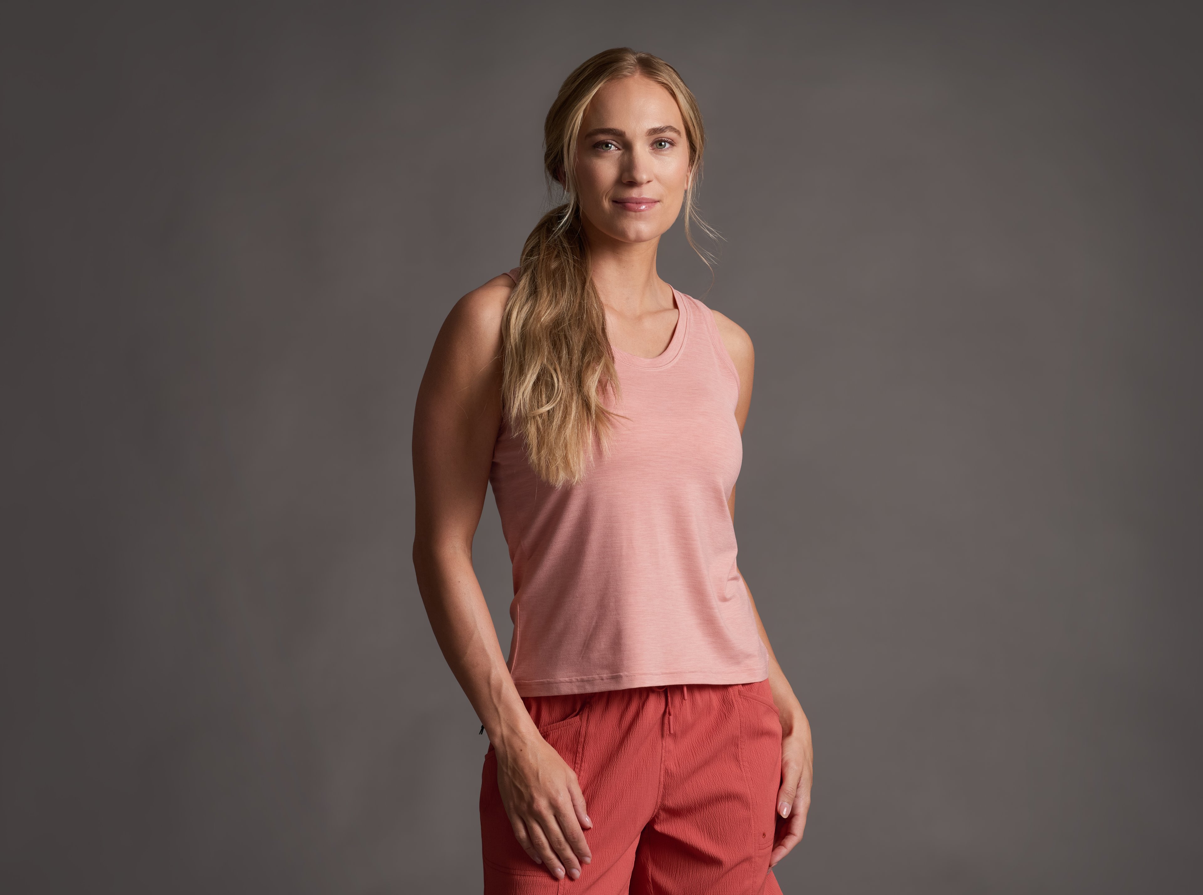 KUHL Inspira Racr Tank CORAL ROSE Front