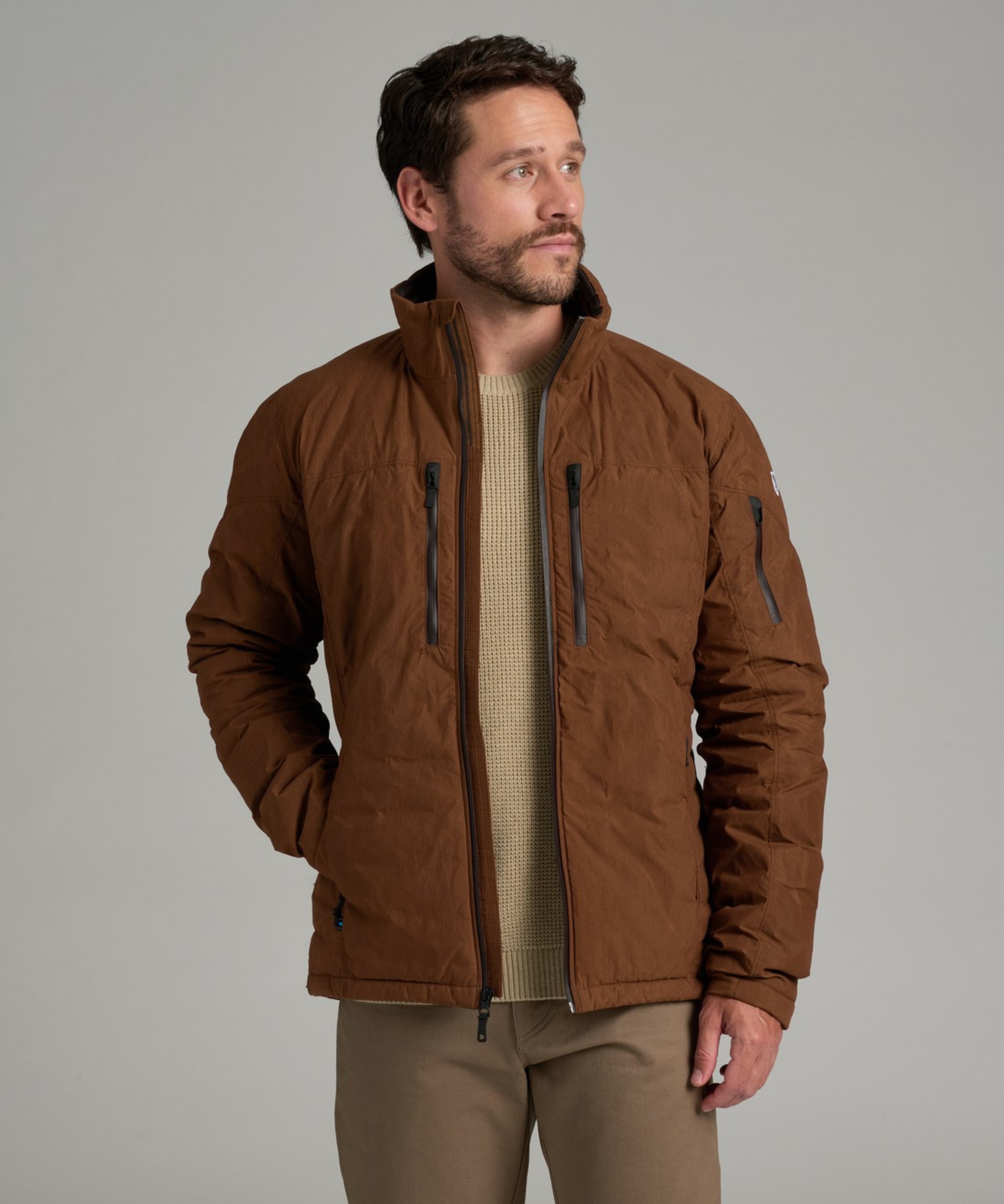 KUHL M's Wyldefire Jacket Saddle Brown Front