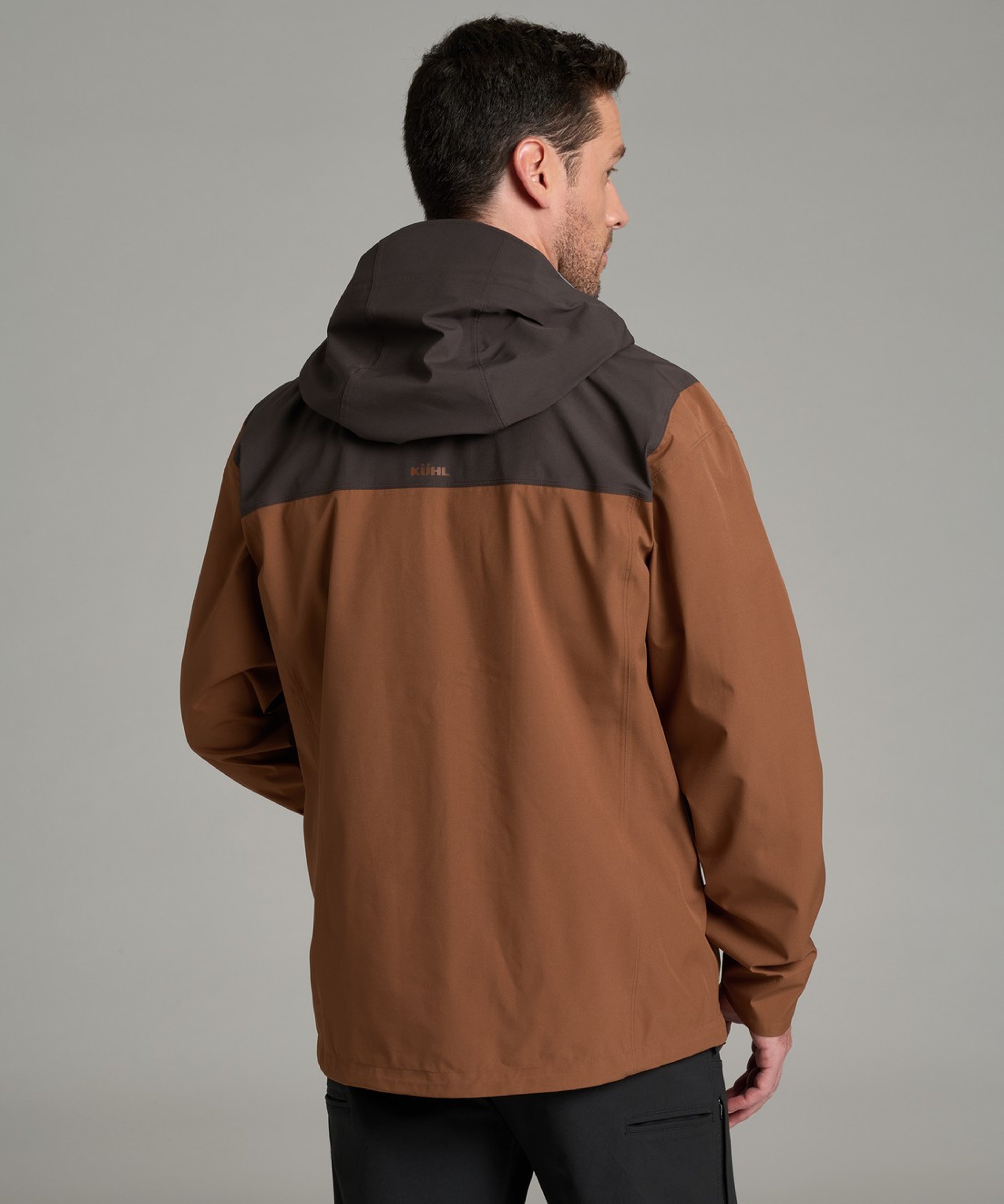 KUHL M's Stretch Voyagr Jacket Saddle Brown / Brackish Back