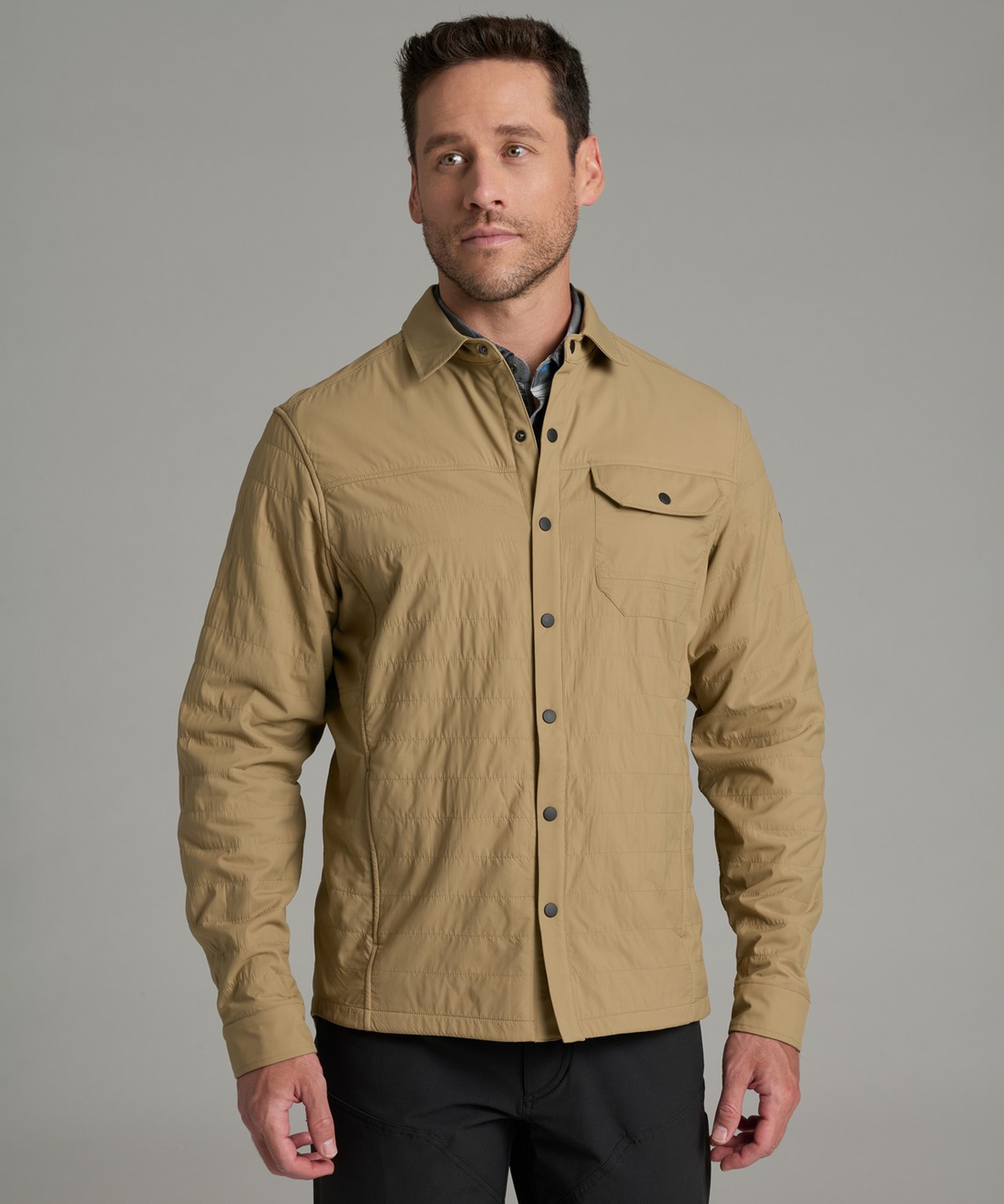 KUHL M's The One Shirt-Jac Desert Khaki Front