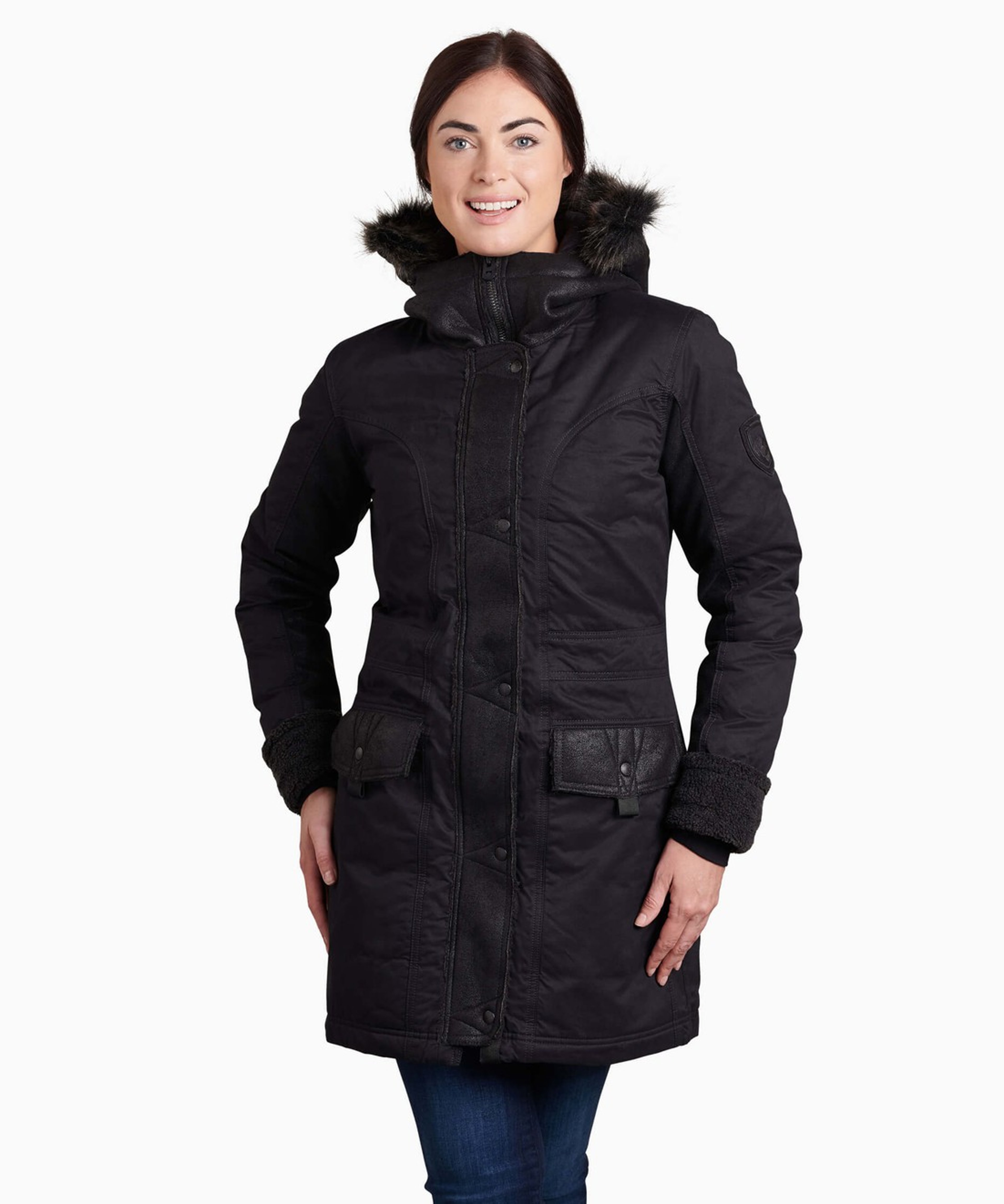 KUHL W's Arktik Down Parka Blackout Front