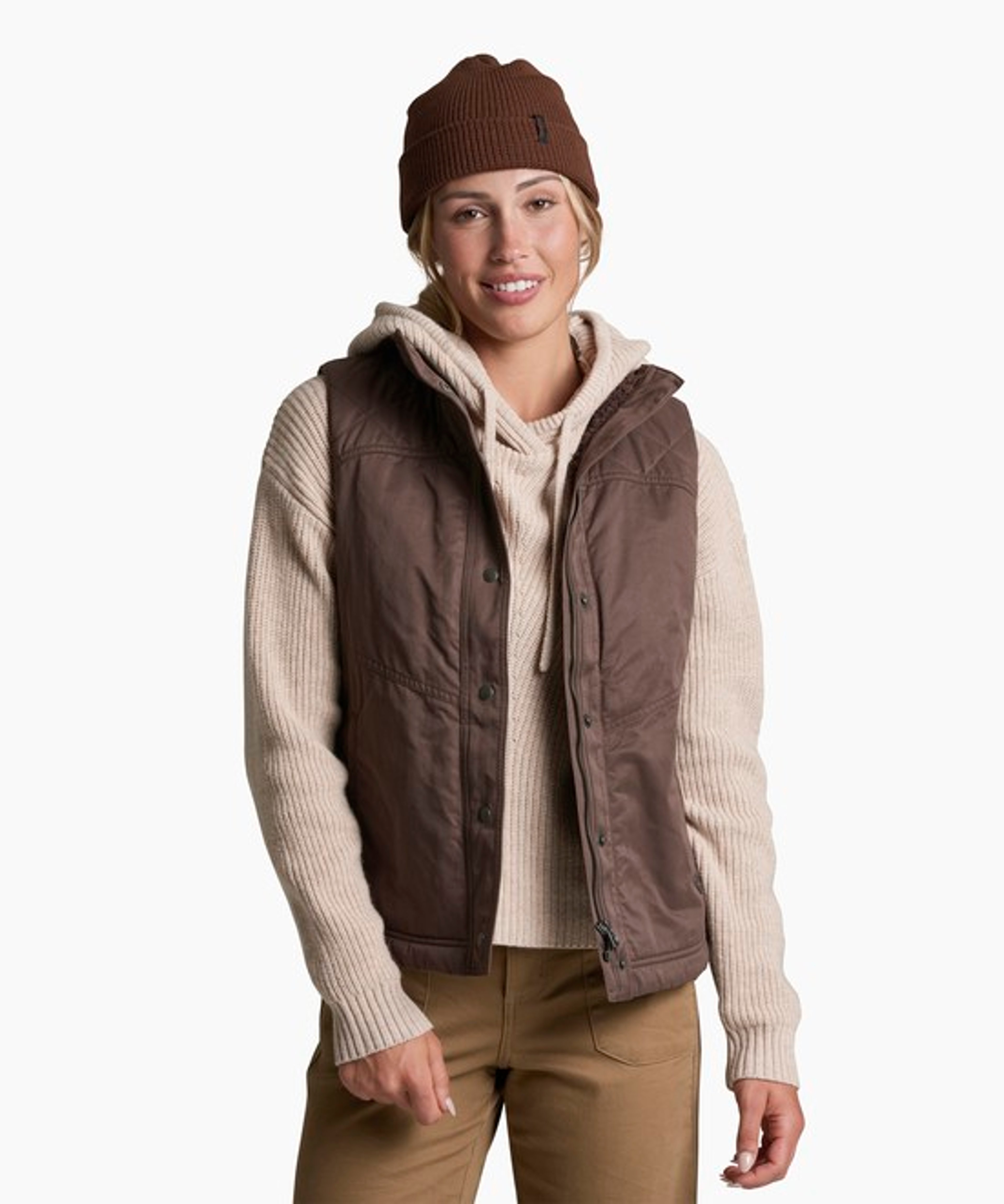 KUHL W's Celeste Lined Vest Coffee Front
