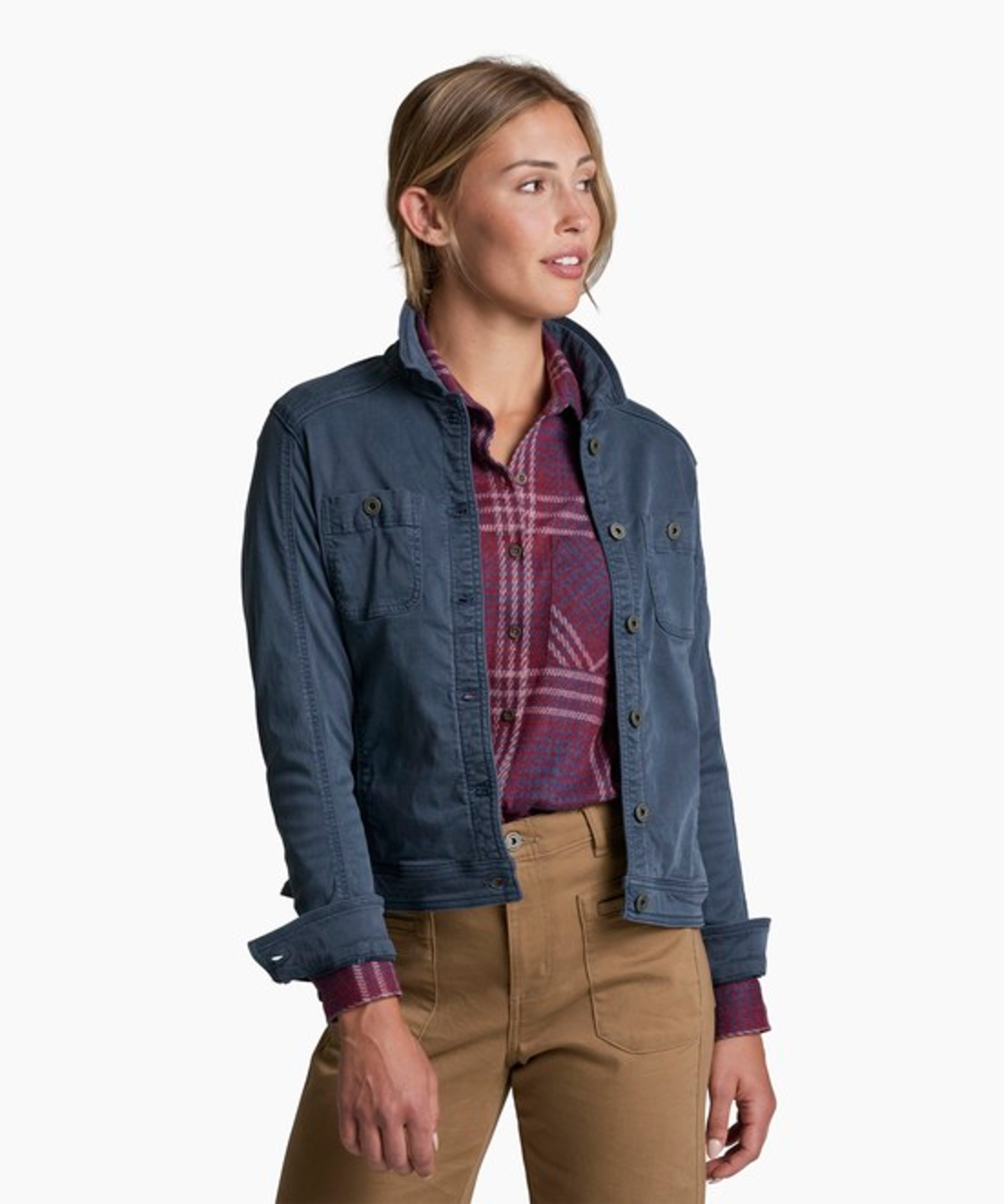 KUHL W's Kultivatr Jacket Metal Blue Front