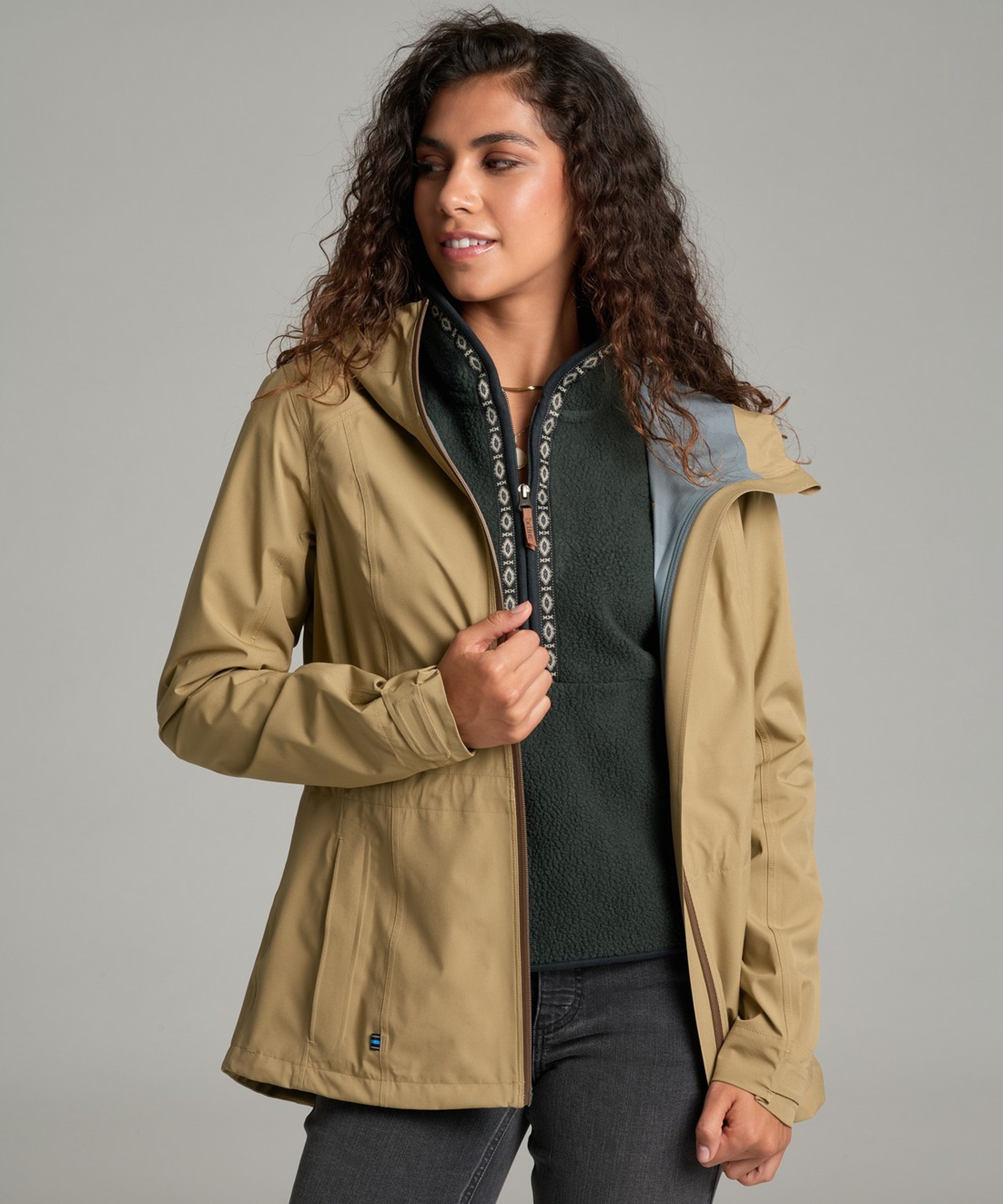 KUHL W's Stretch Voyagr Jacket Desert Khaki Front