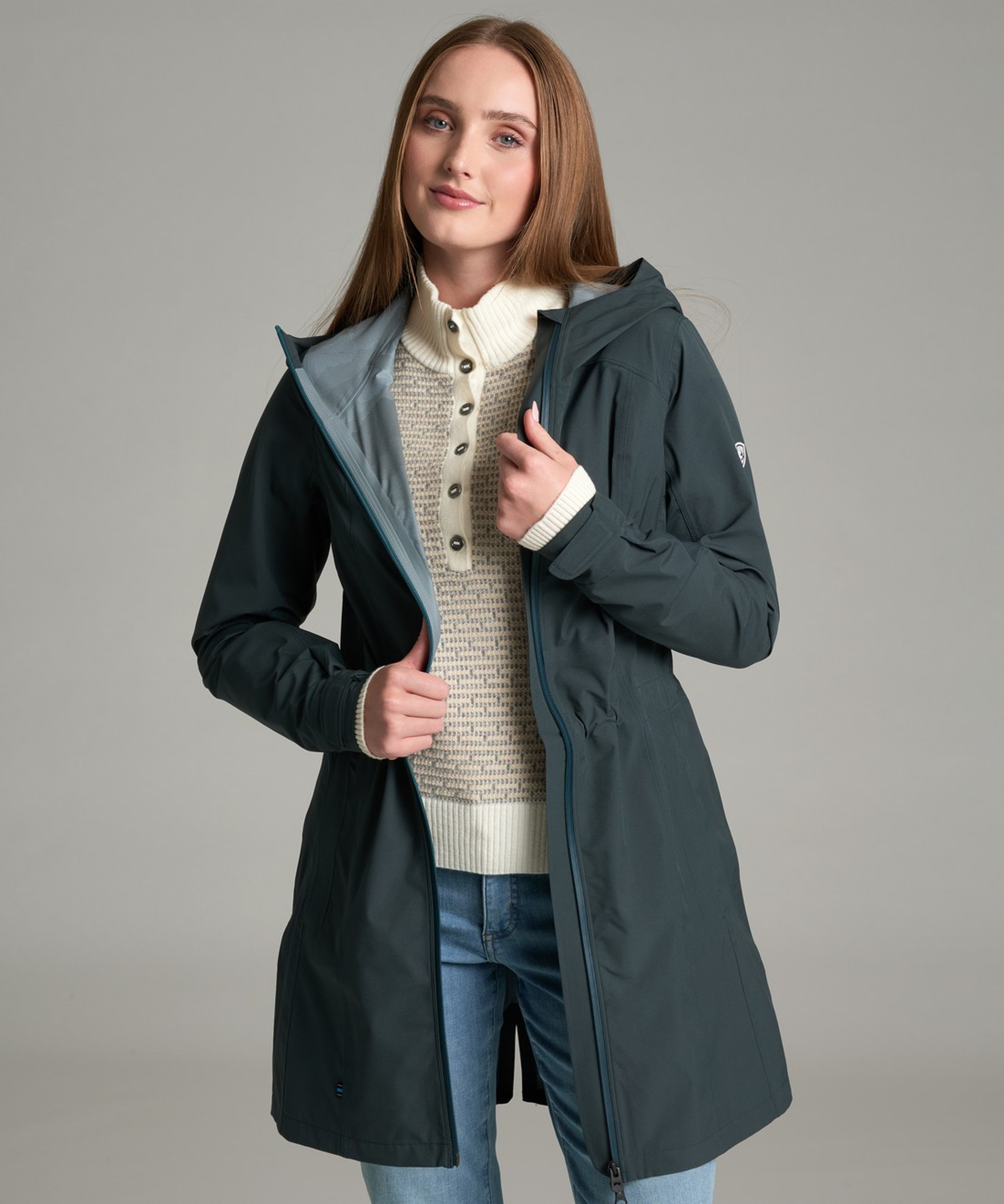 KUHL W's Stretch Voyagr Trench Rain Forest Front