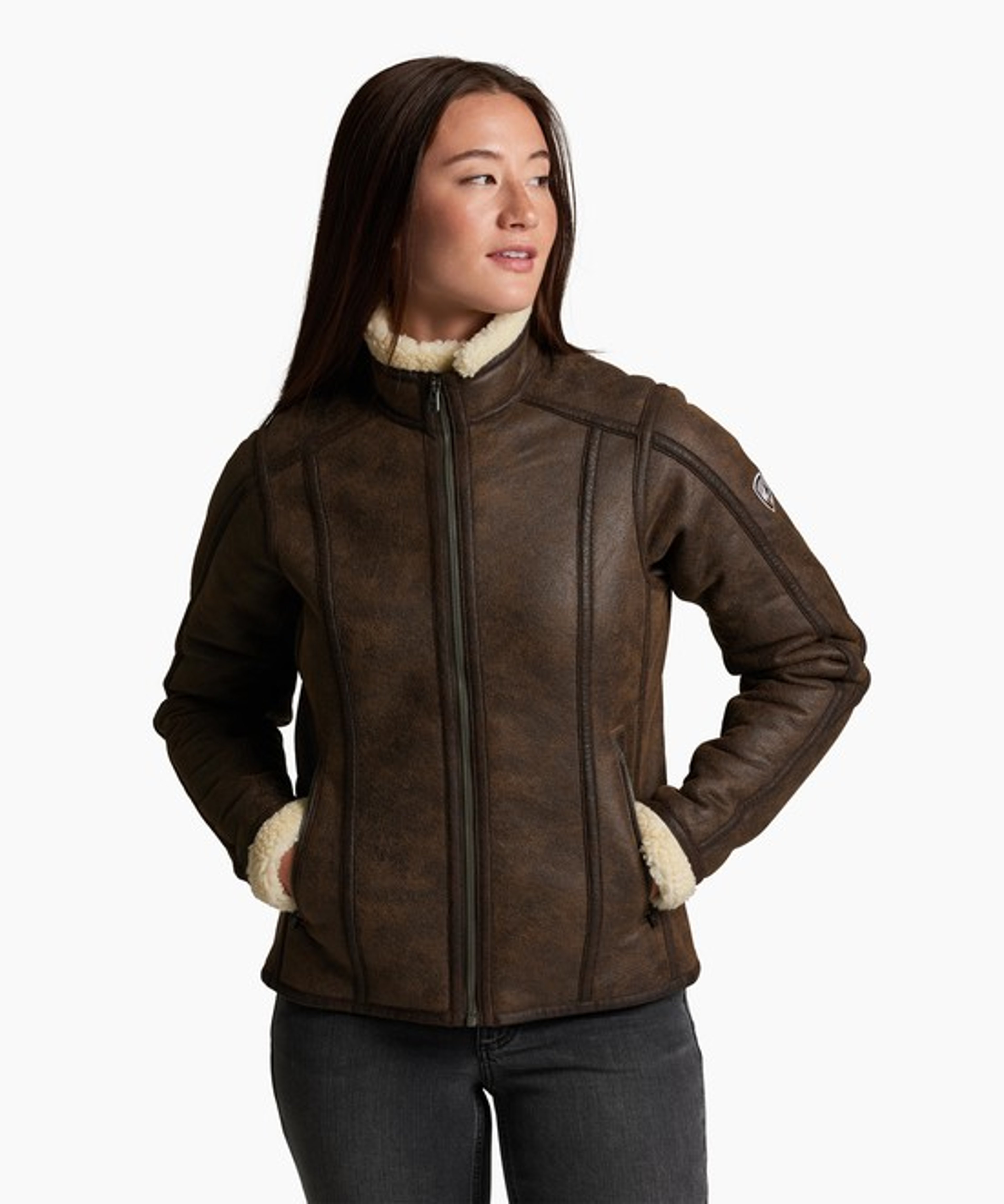 KUHL W's Dani Sherpa Jacket Oak Front