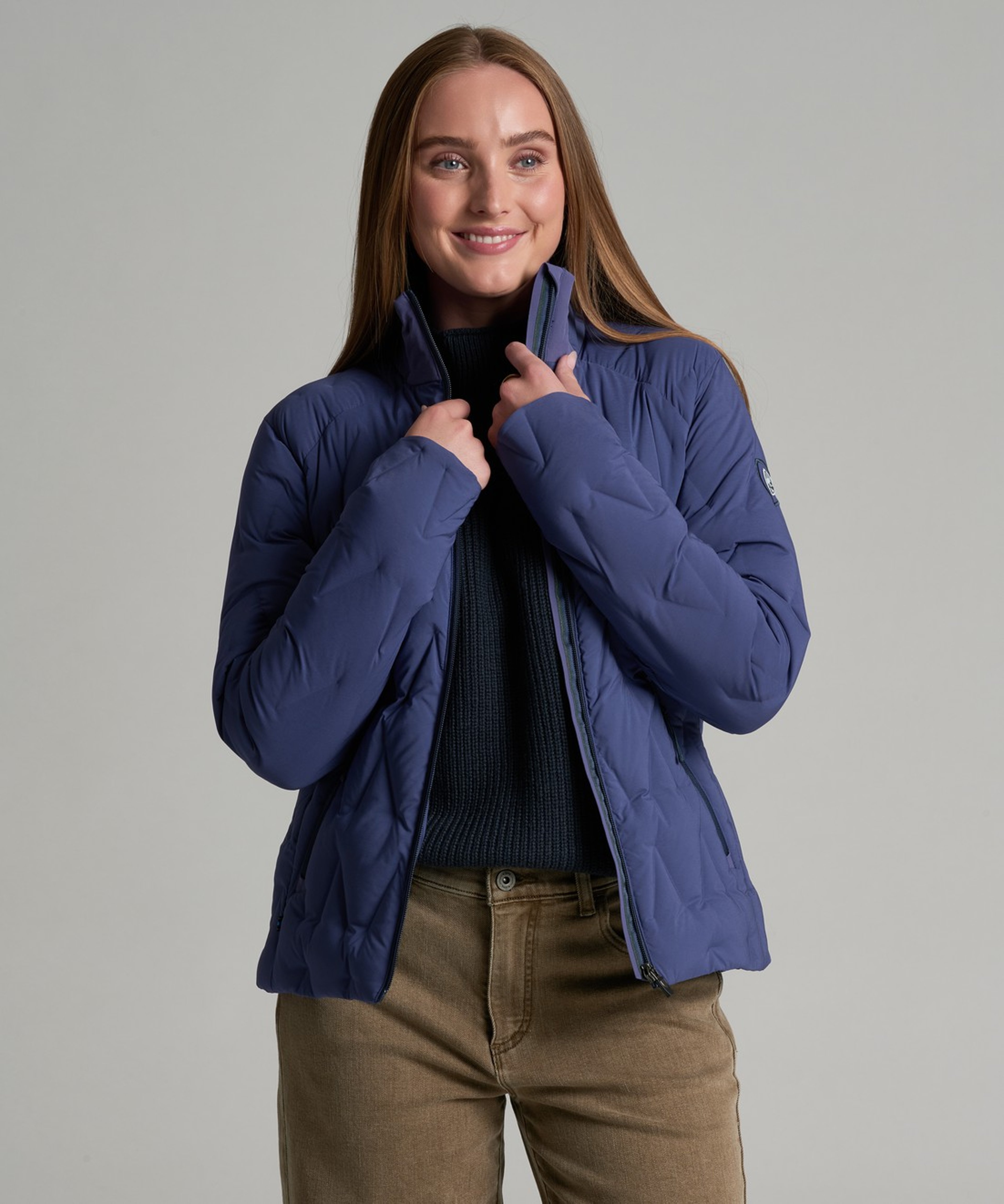KUHL W's Firestorm Down Jacket Deep Periwinkle Front