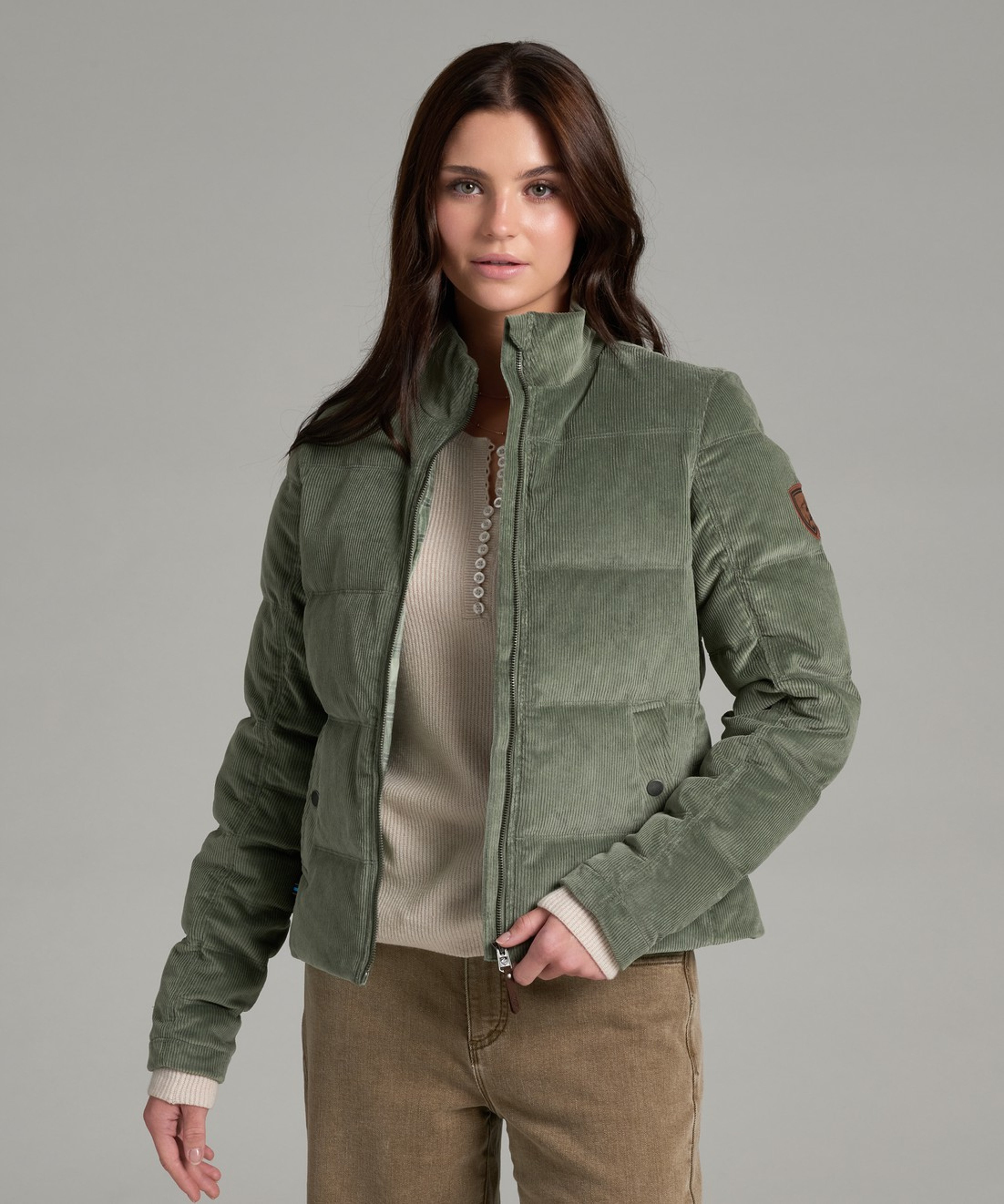 KUHL W's Astrid Down Jacket Soft Pine Front