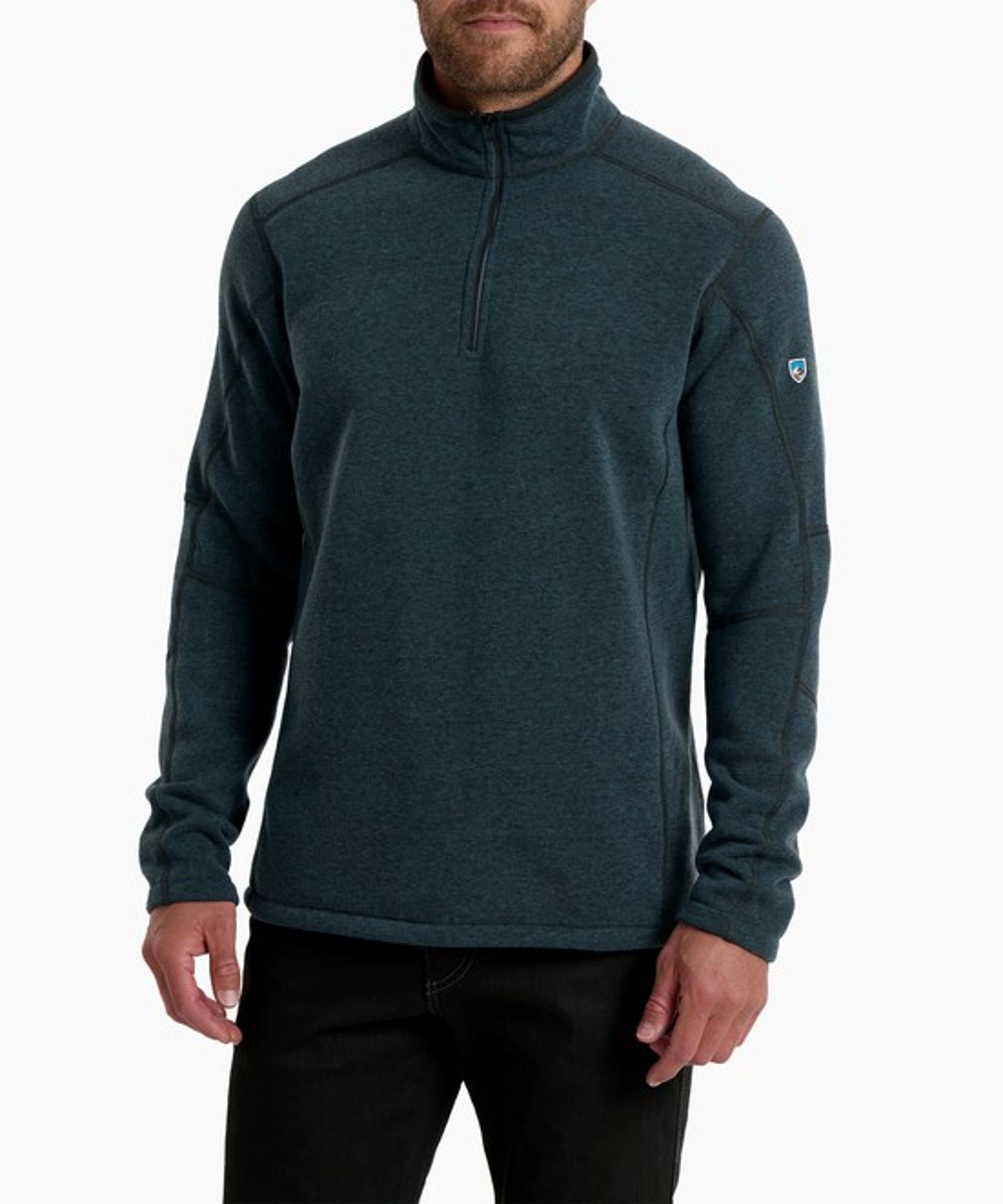 KUHL Revel 1/4 Zip Storm Blue Front