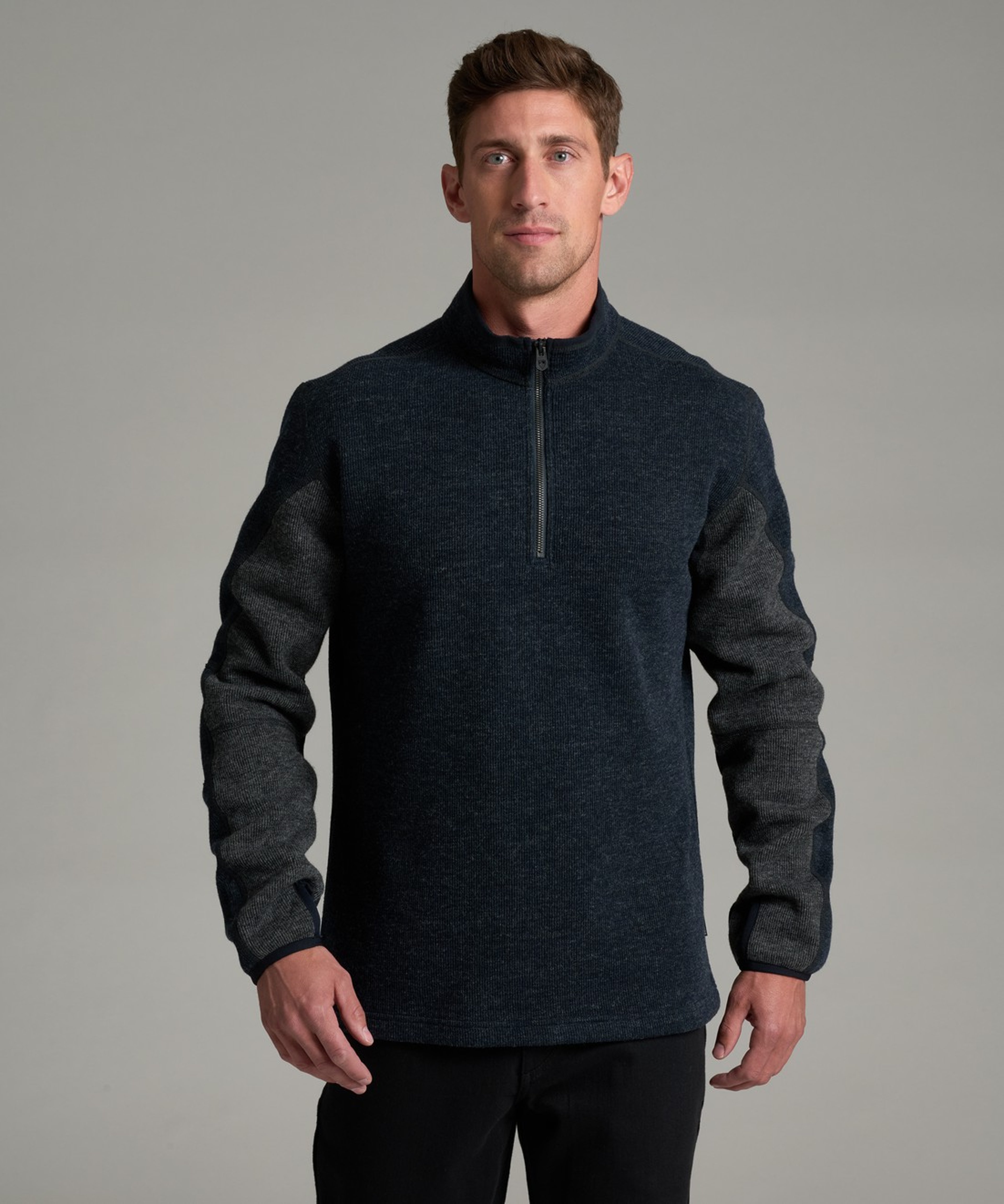 KUHL Thor 1/4 Zip Blue Graphite Front
