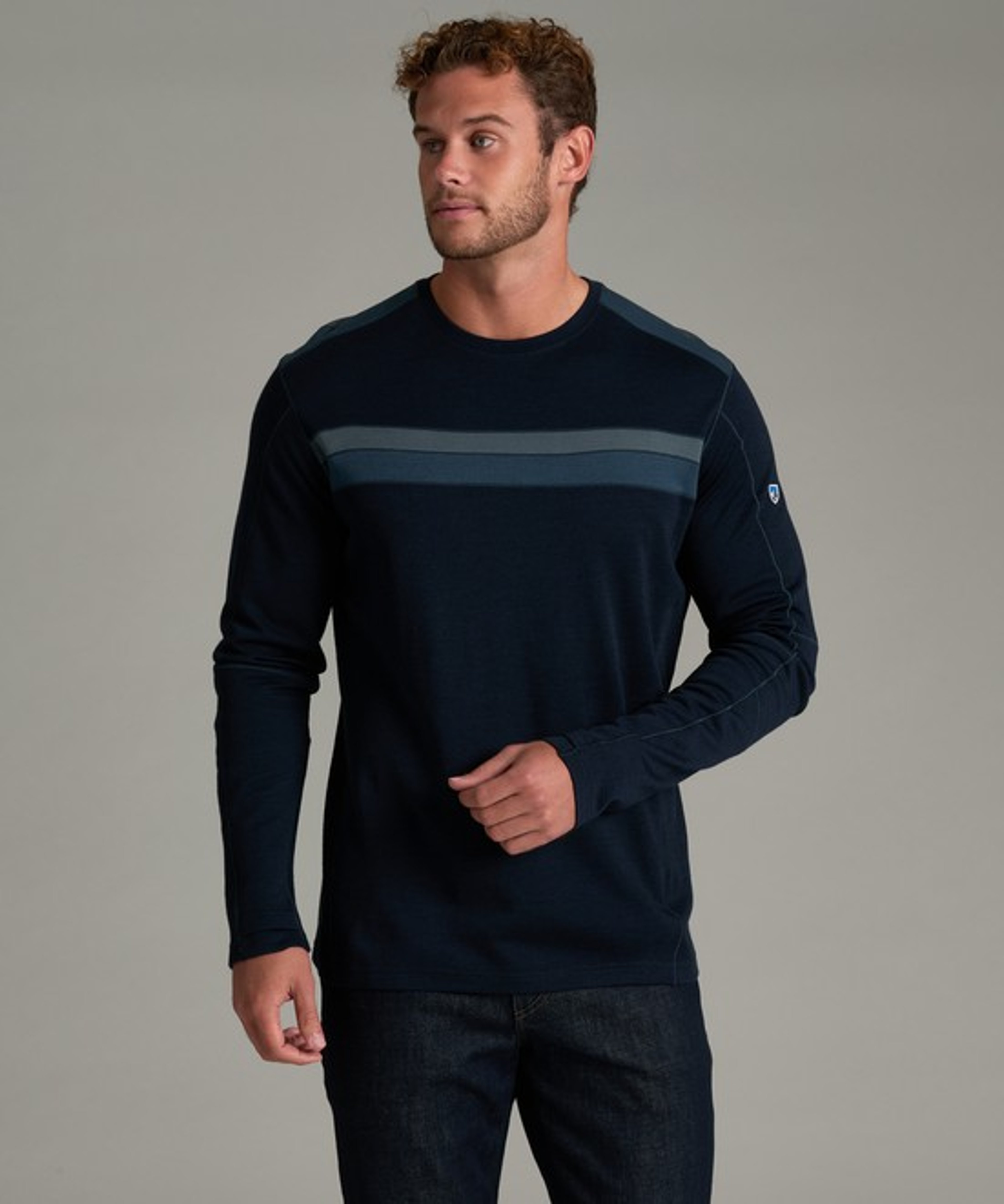 KUHL Light Downhill Racr Crew Stone Blue Front