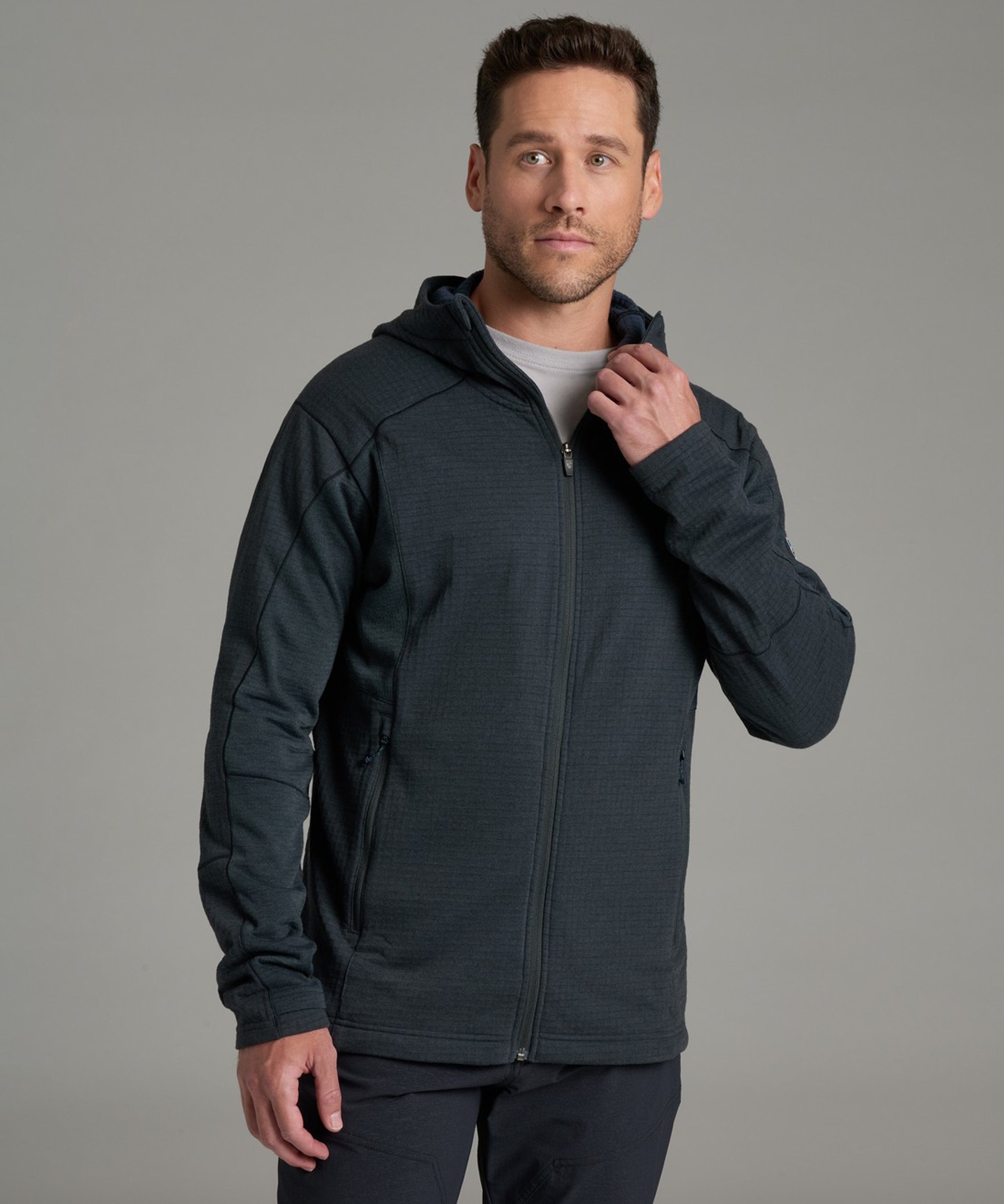 KUHL M's Reactiv Grid FZ Hoody Mutiny Blue Front