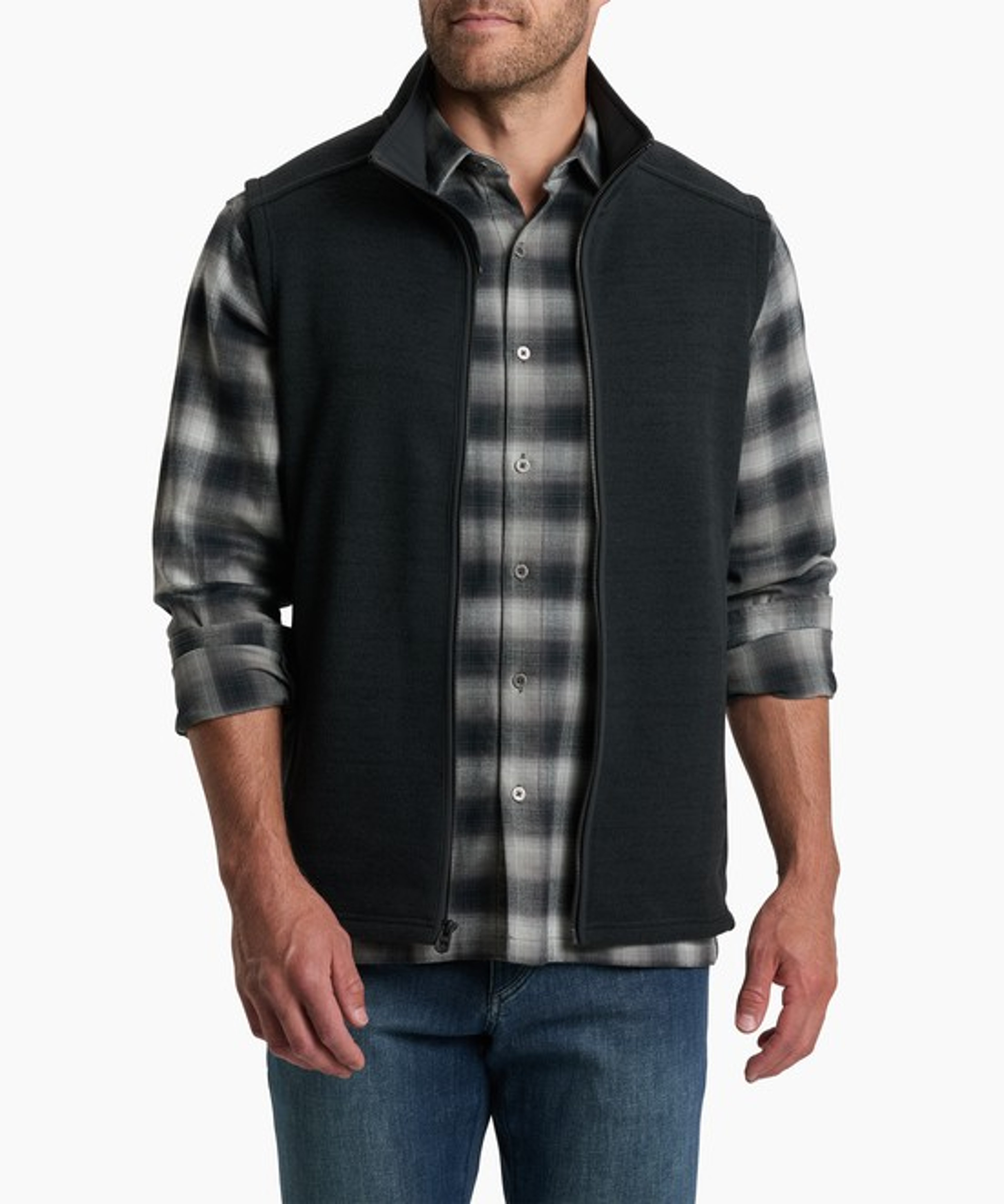 KUHL Men's Ascendyr Vest Black Front