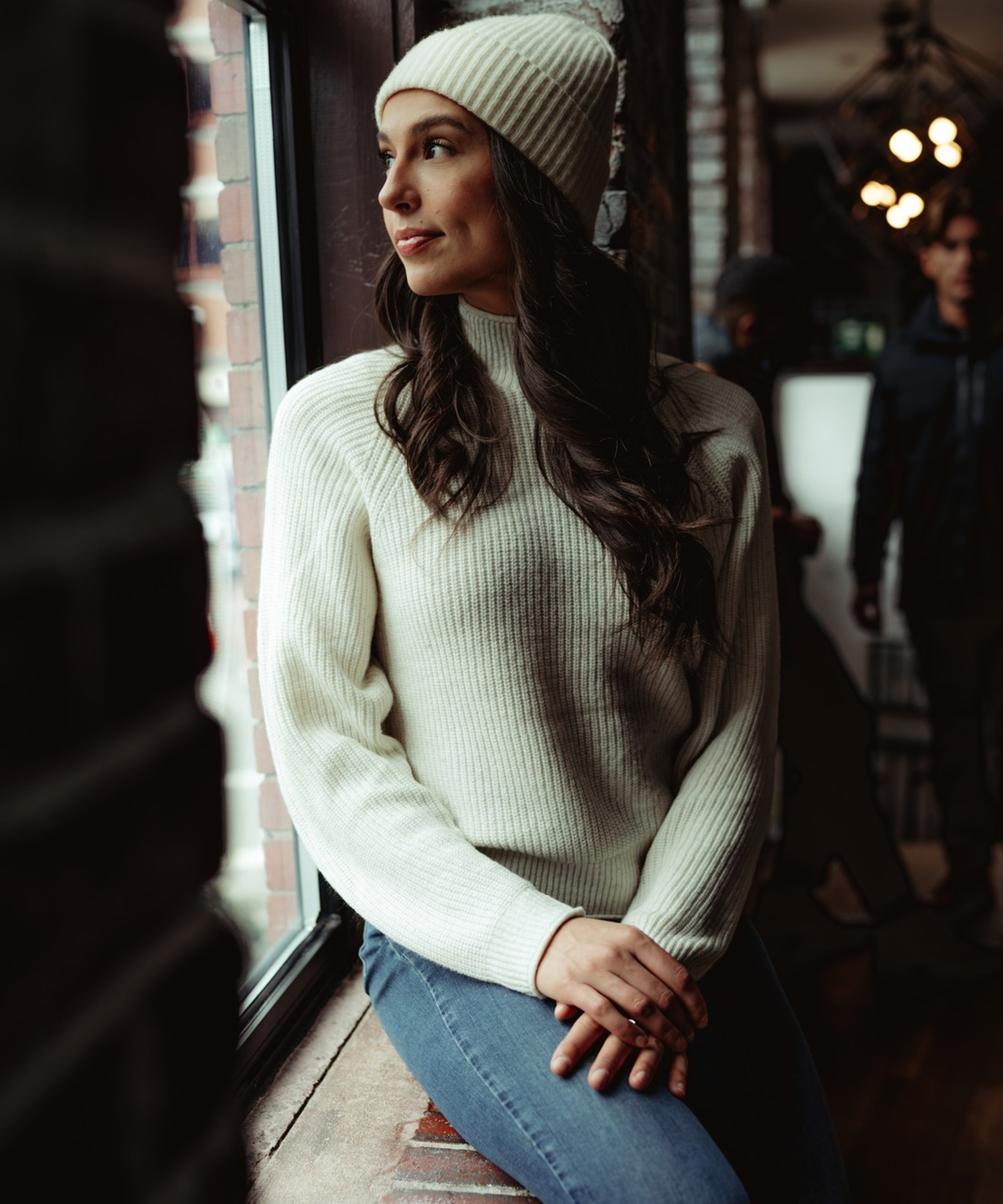 KUHL Strova Roll Neck Sweater Alpine White