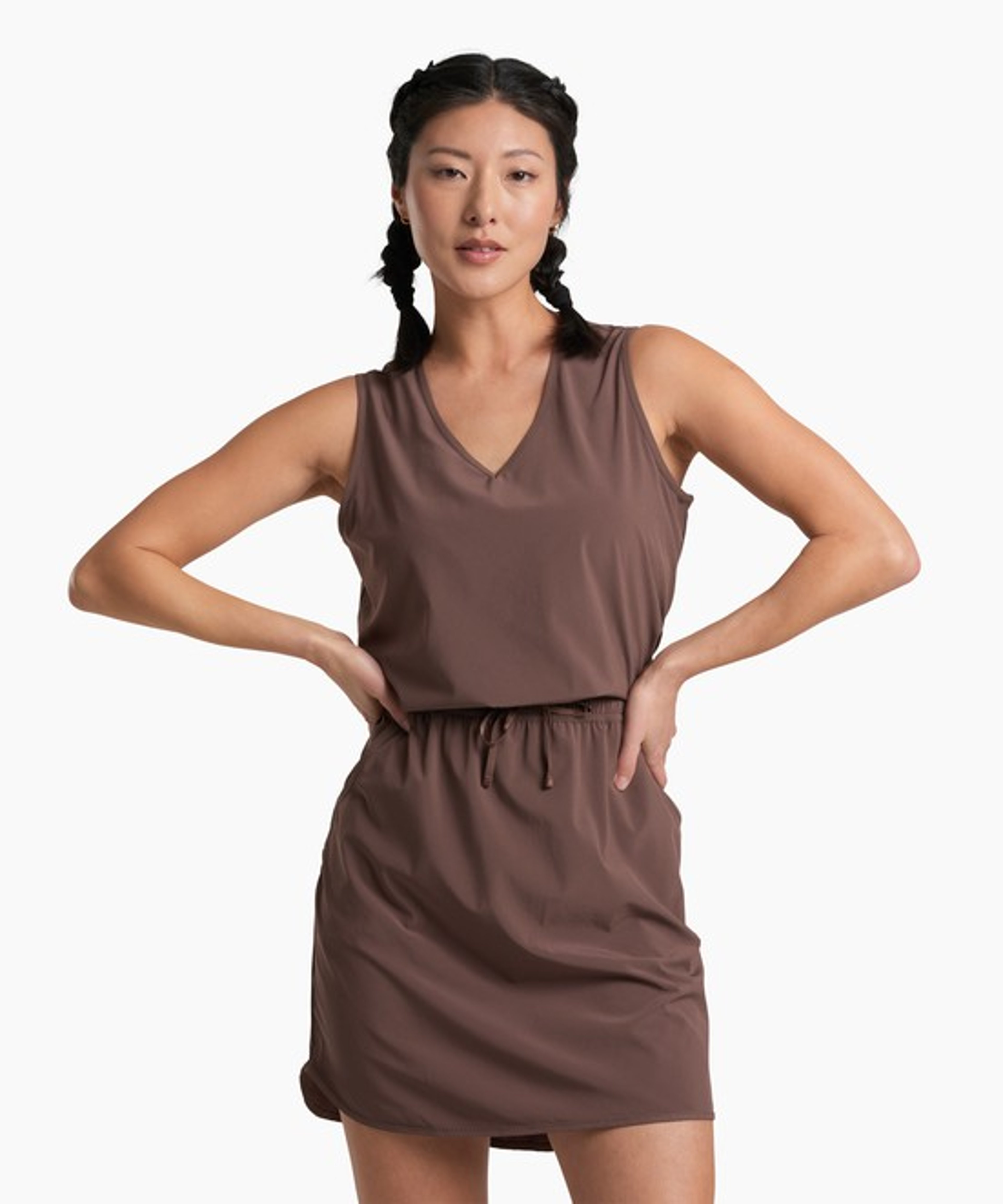 KUHL Vantage Dress Coffee Front
