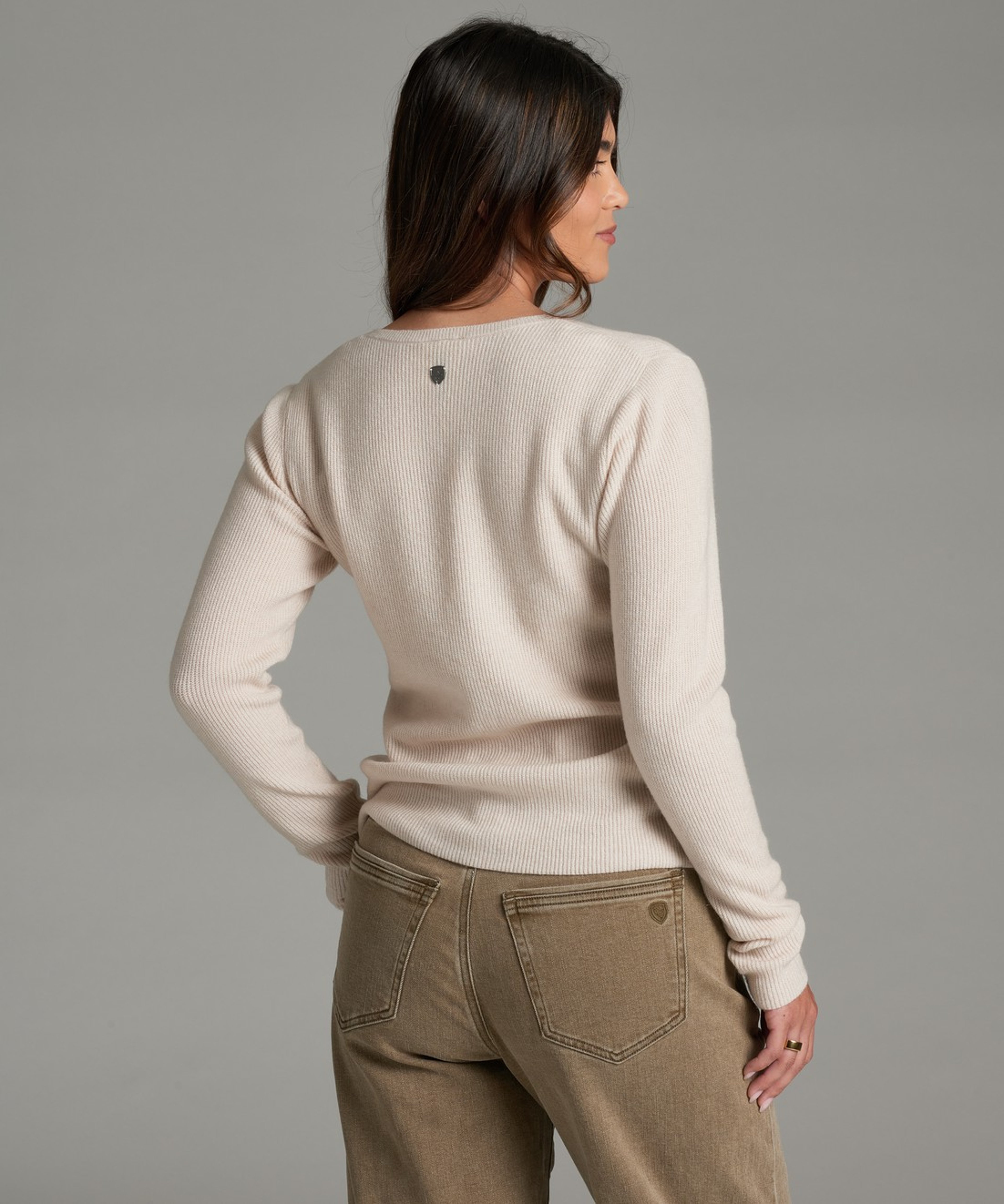 KUHL Vesper Henley Sweater Dove Back