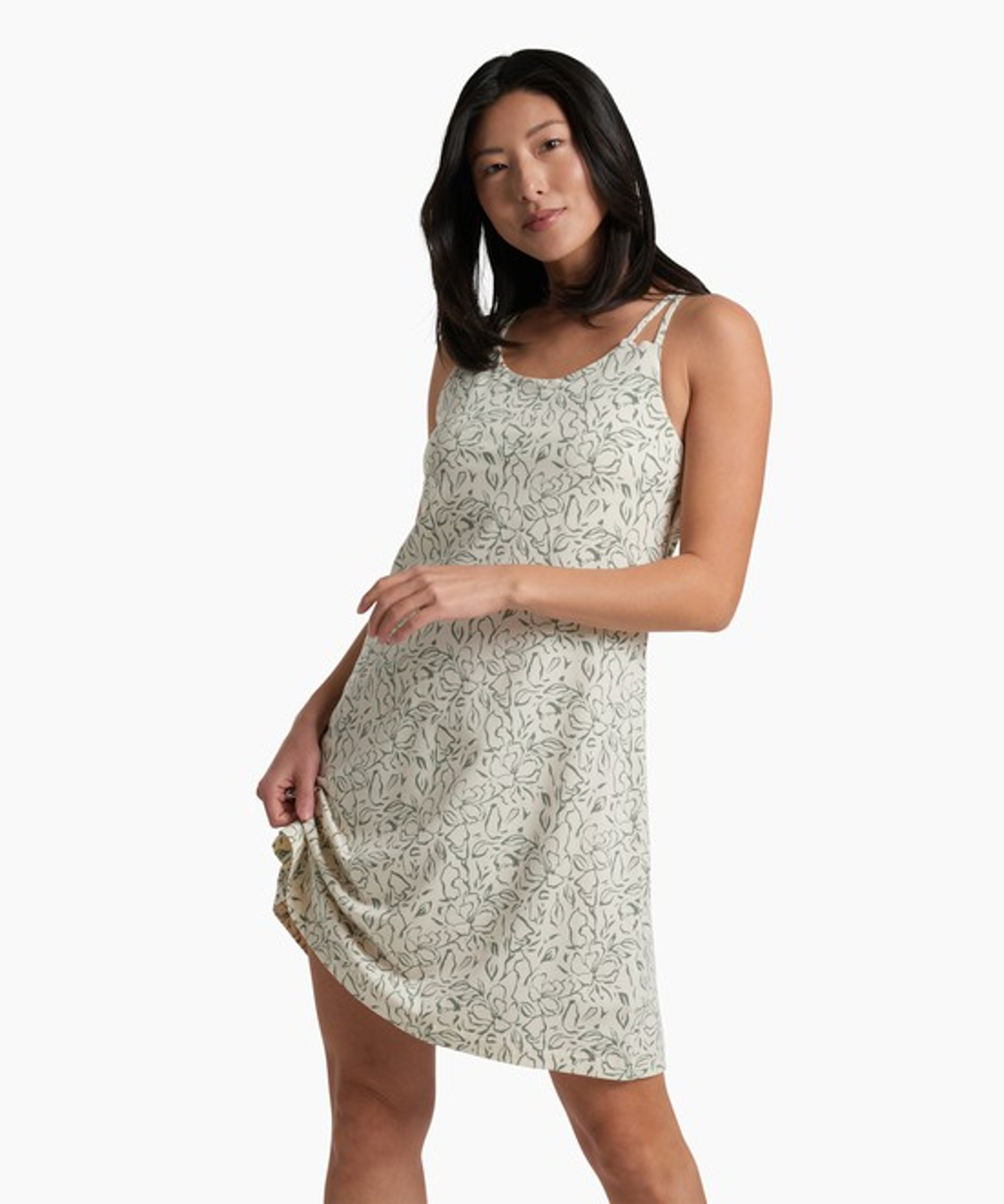 KUHL Lyra Krossbak Dress Natural Print Front