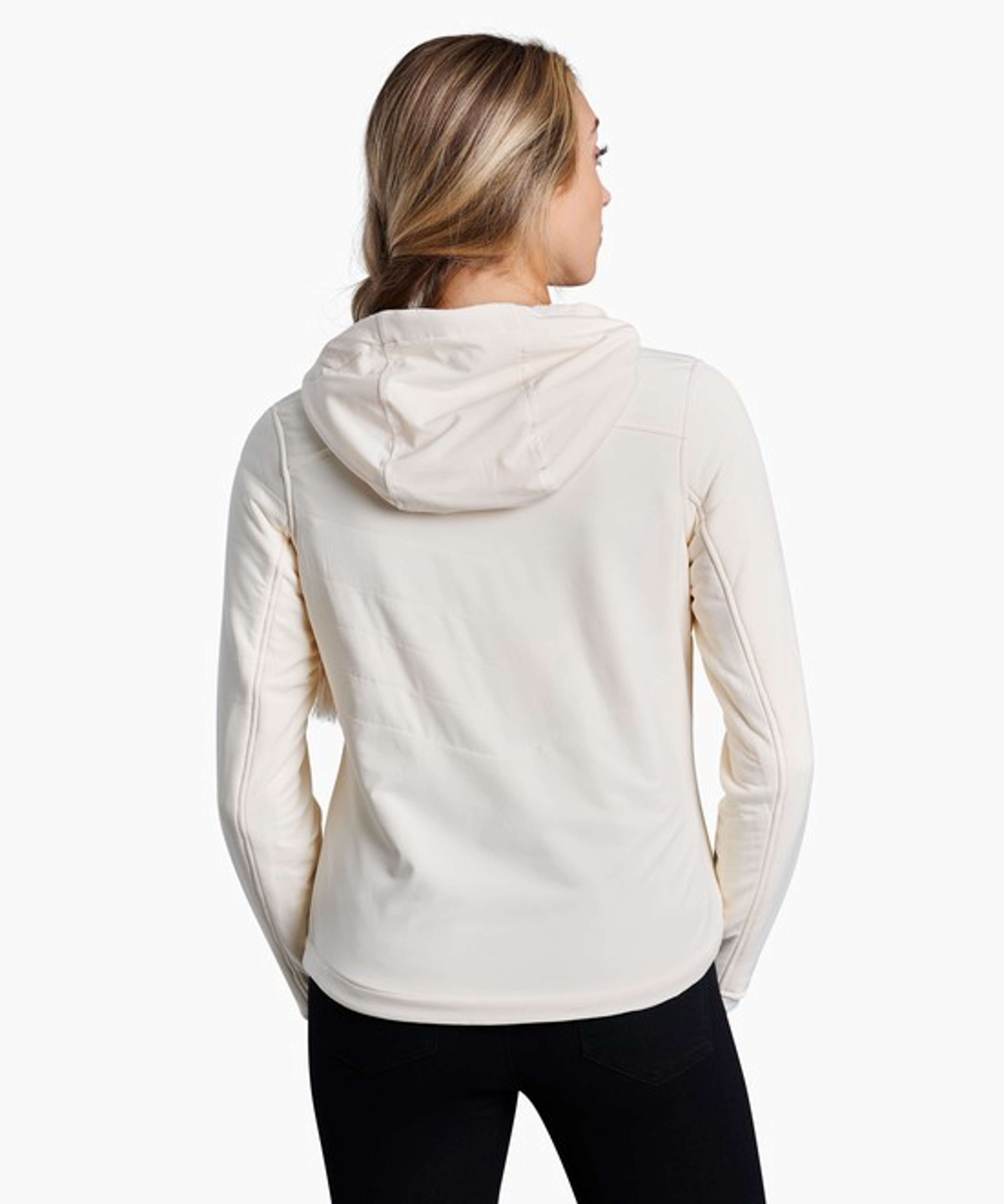KUHL W's Aero Fleece Pullover Ivory Back