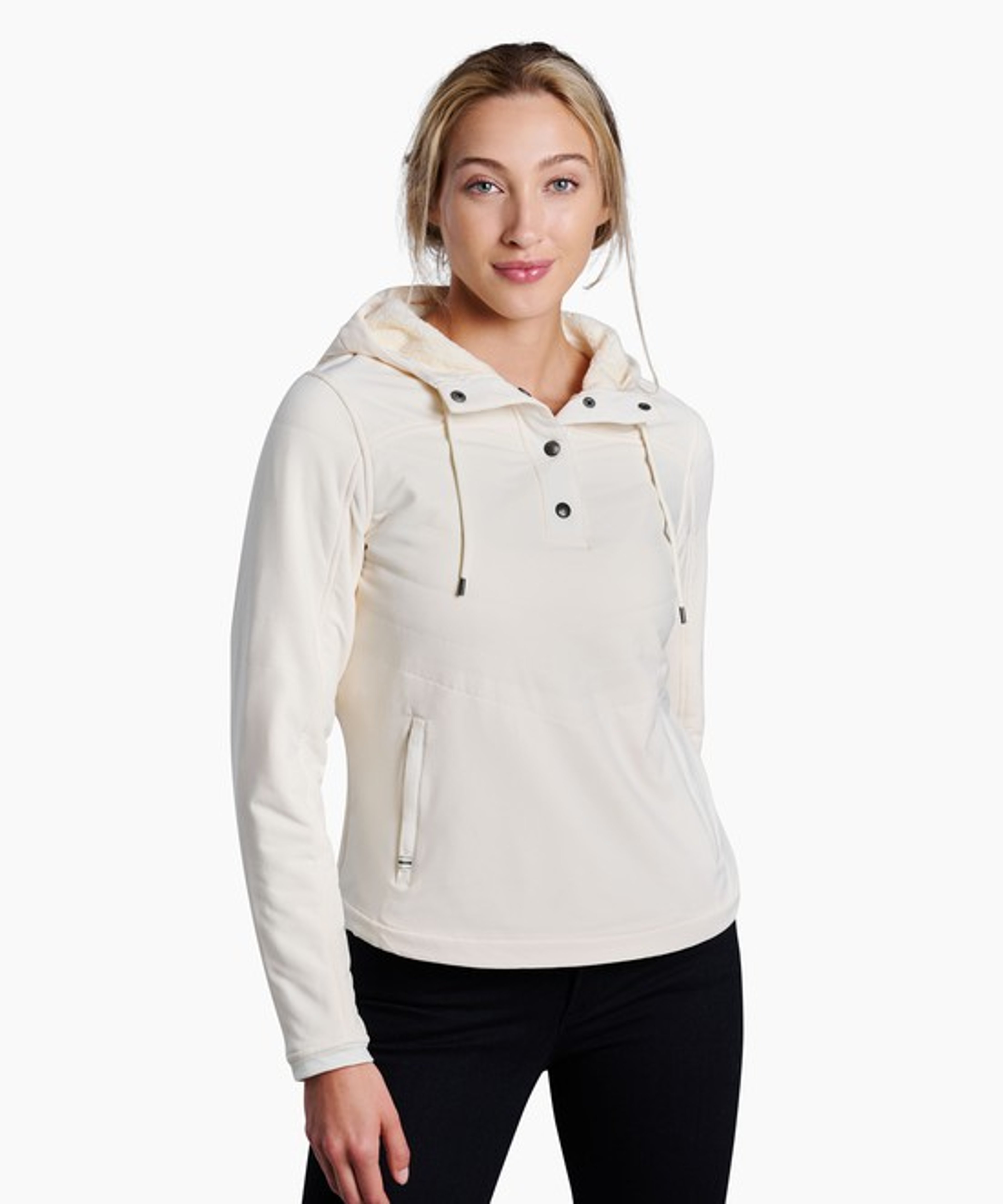 KUHL W's Aero Fleece Pullover Ivory Front