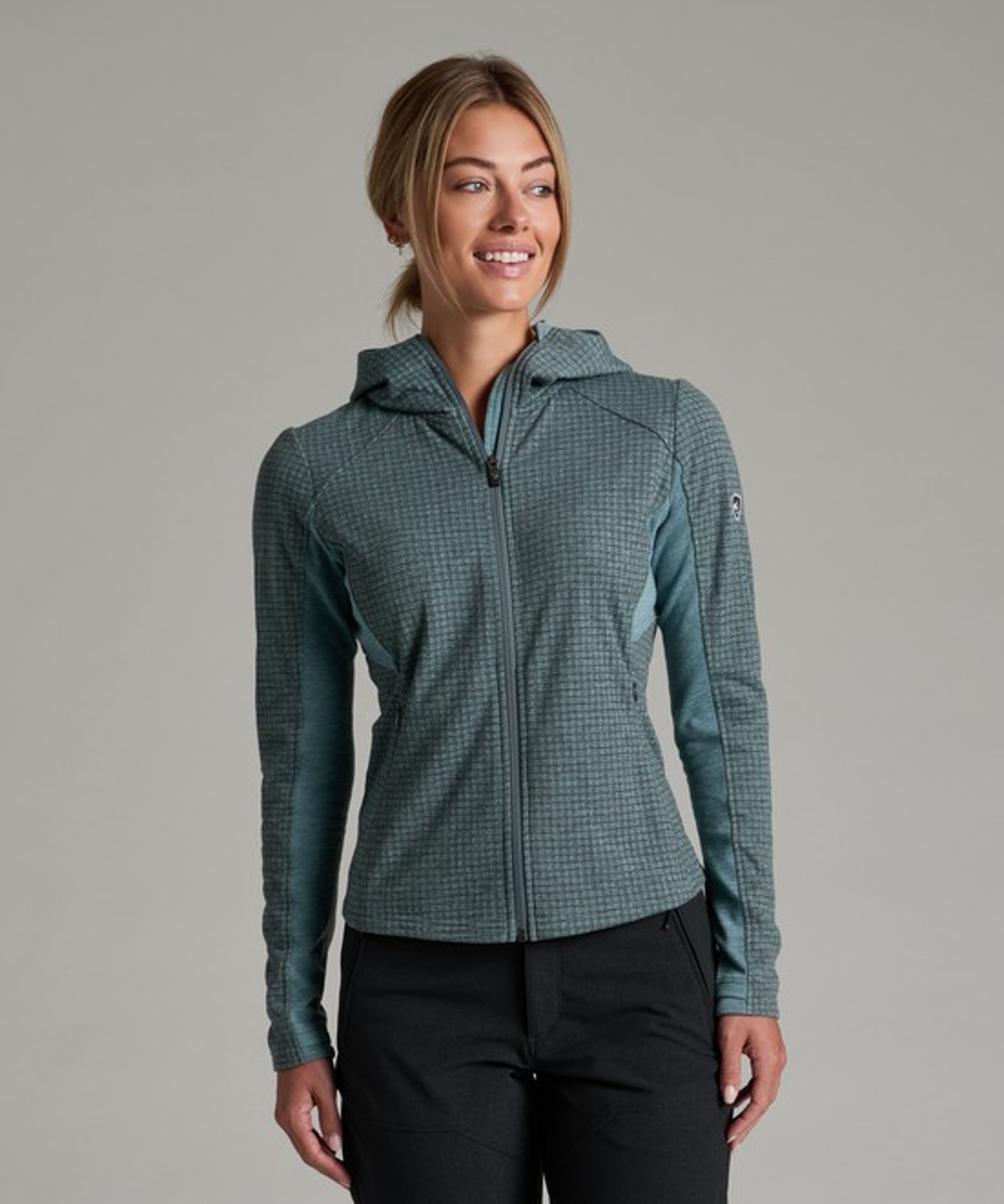 KUHL W's Reactiv Grid FZ Hoody Mineral Blue  Front