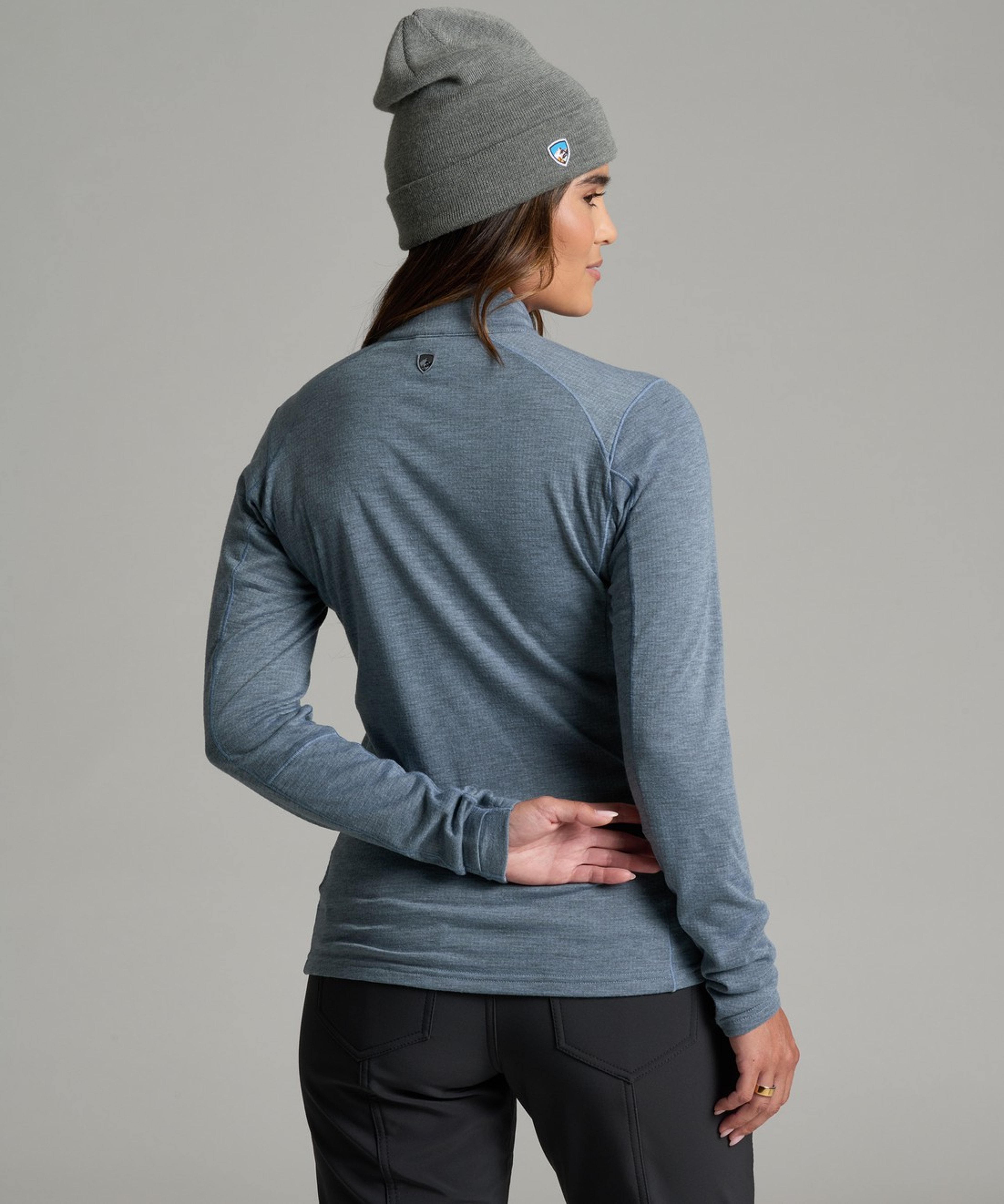 KUHL W's Reactiv Lite Grid 1/4 Zip Riverside Back