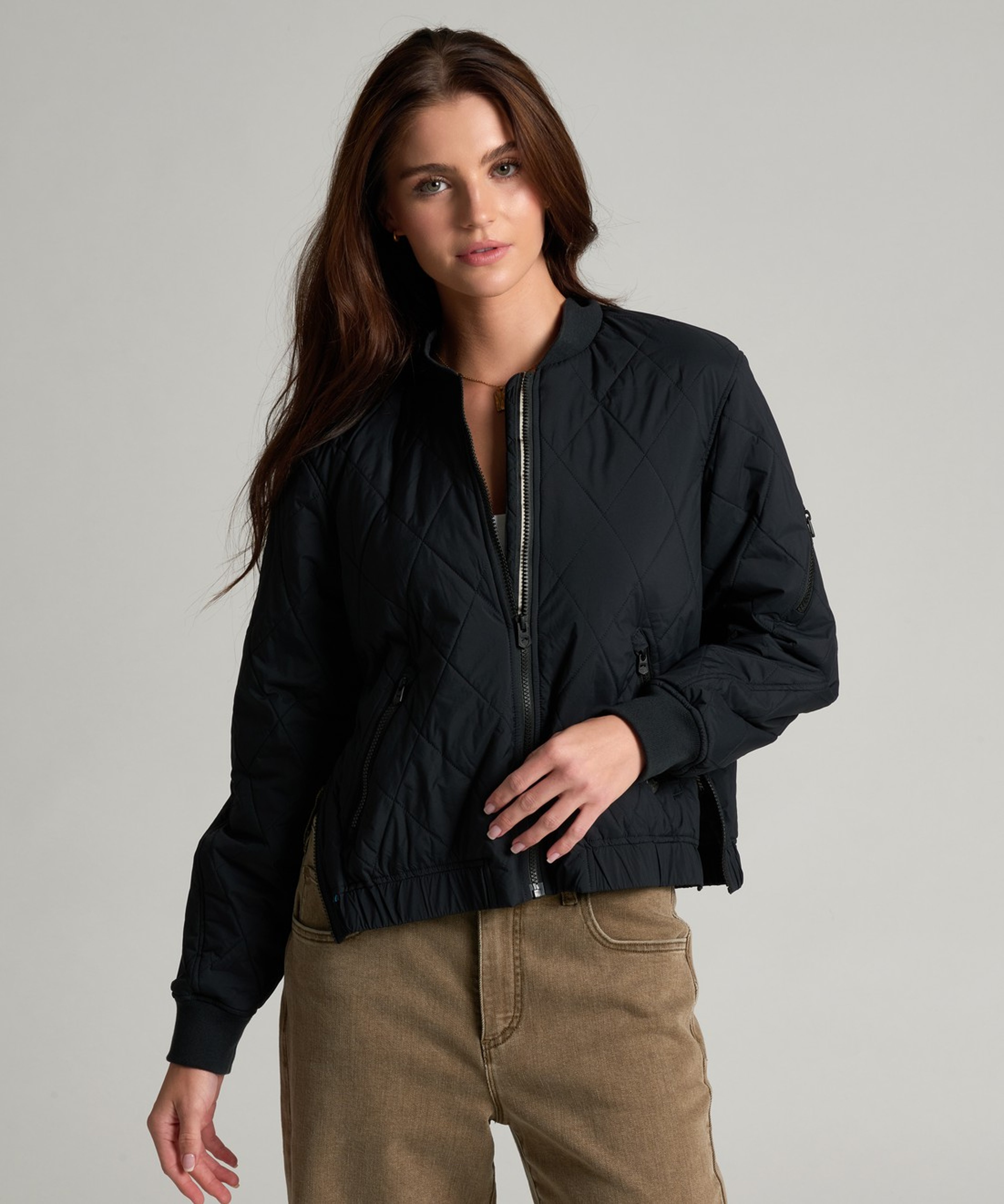 KUHL W's Kadence Bomber Blackout Front
