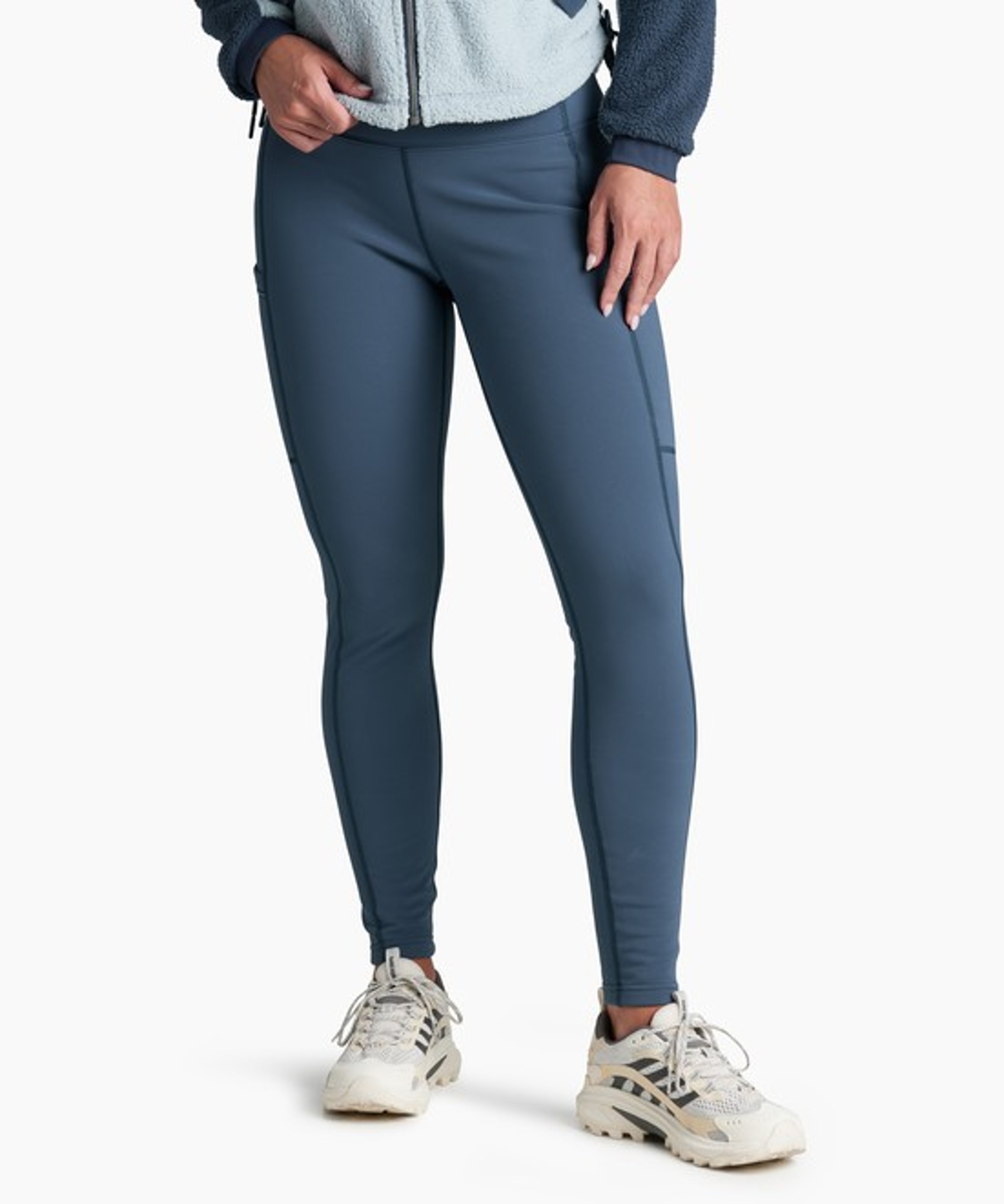 KUHL W's Frost Softshell Tight Metal Blue Front