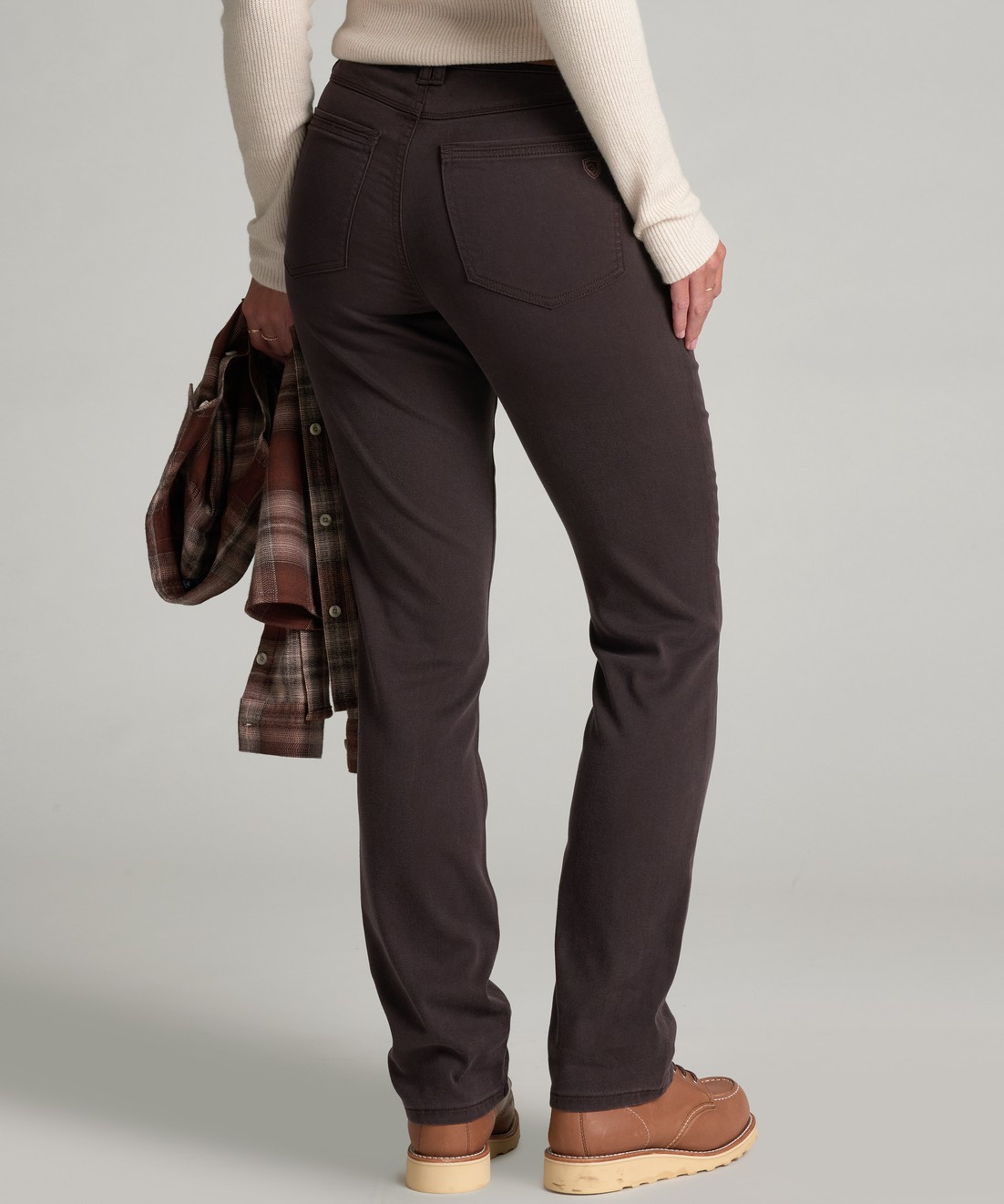 KUHL Kontour Form Straight Denim Coffee Back