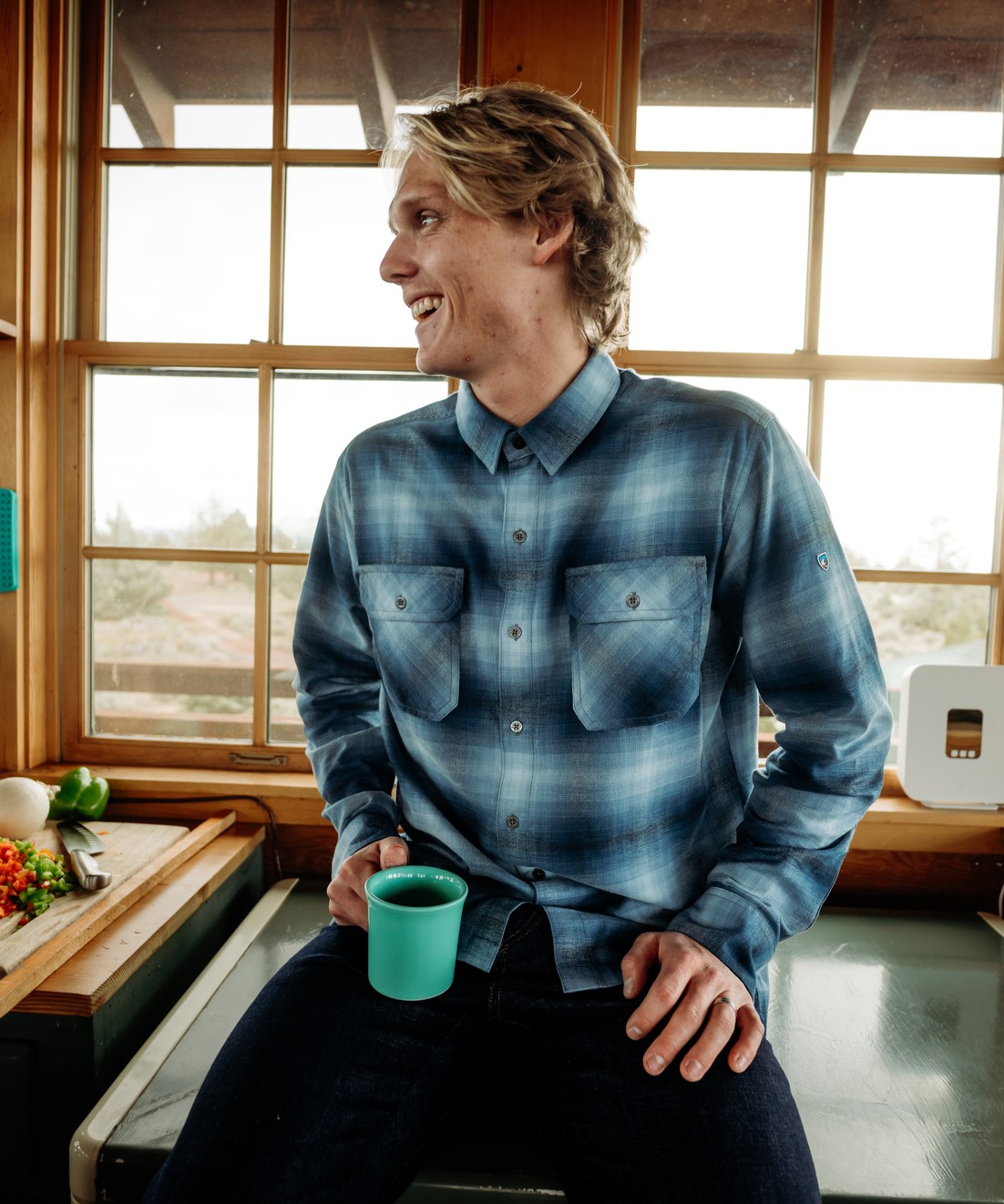 KUHL Dillingr Flannel LS Faded Denim