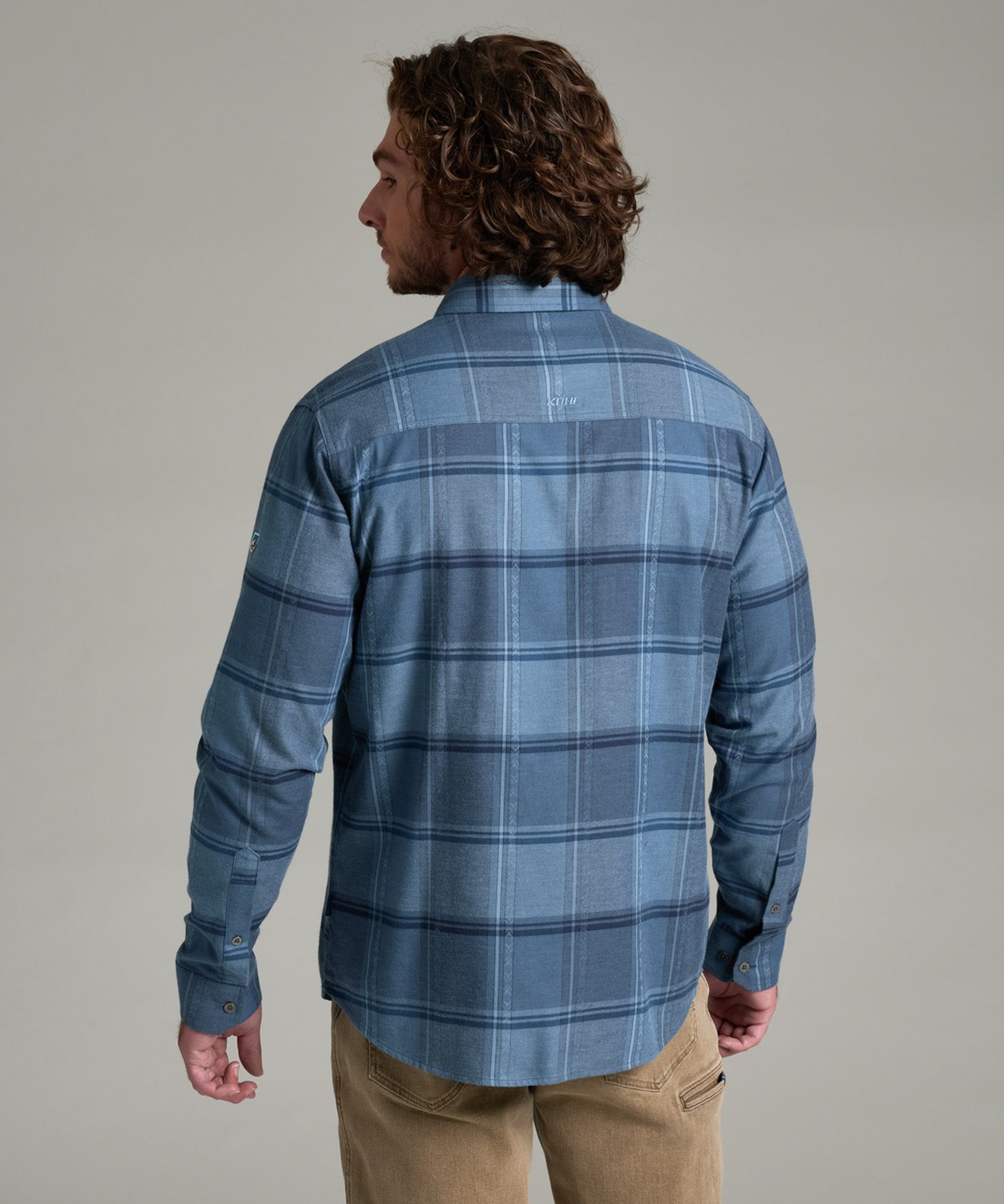 KUHL Fugitive Flannel LS Mixed Indigo Back