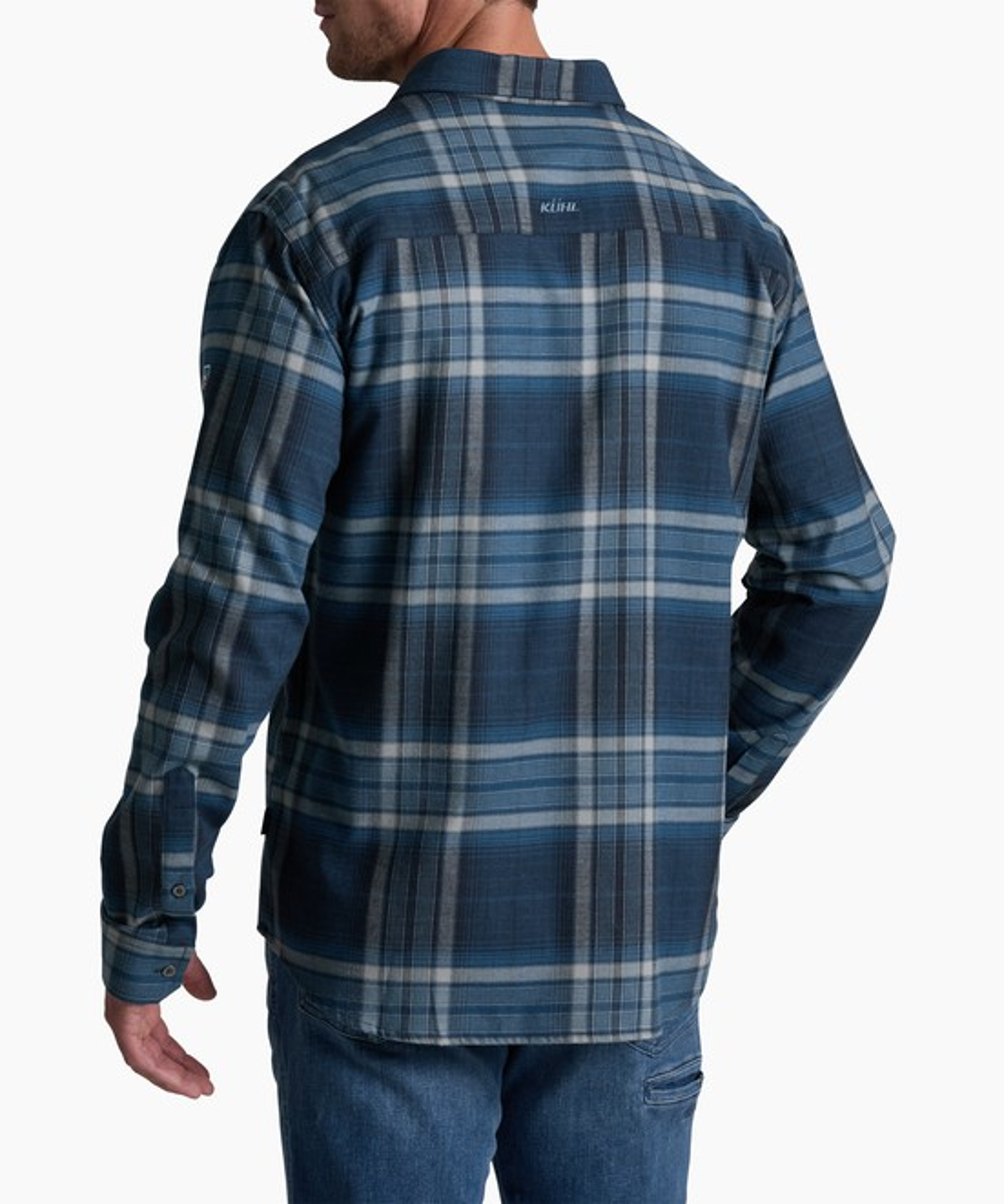 KUHL Fugitive Flannel LS Blue Ridge Back