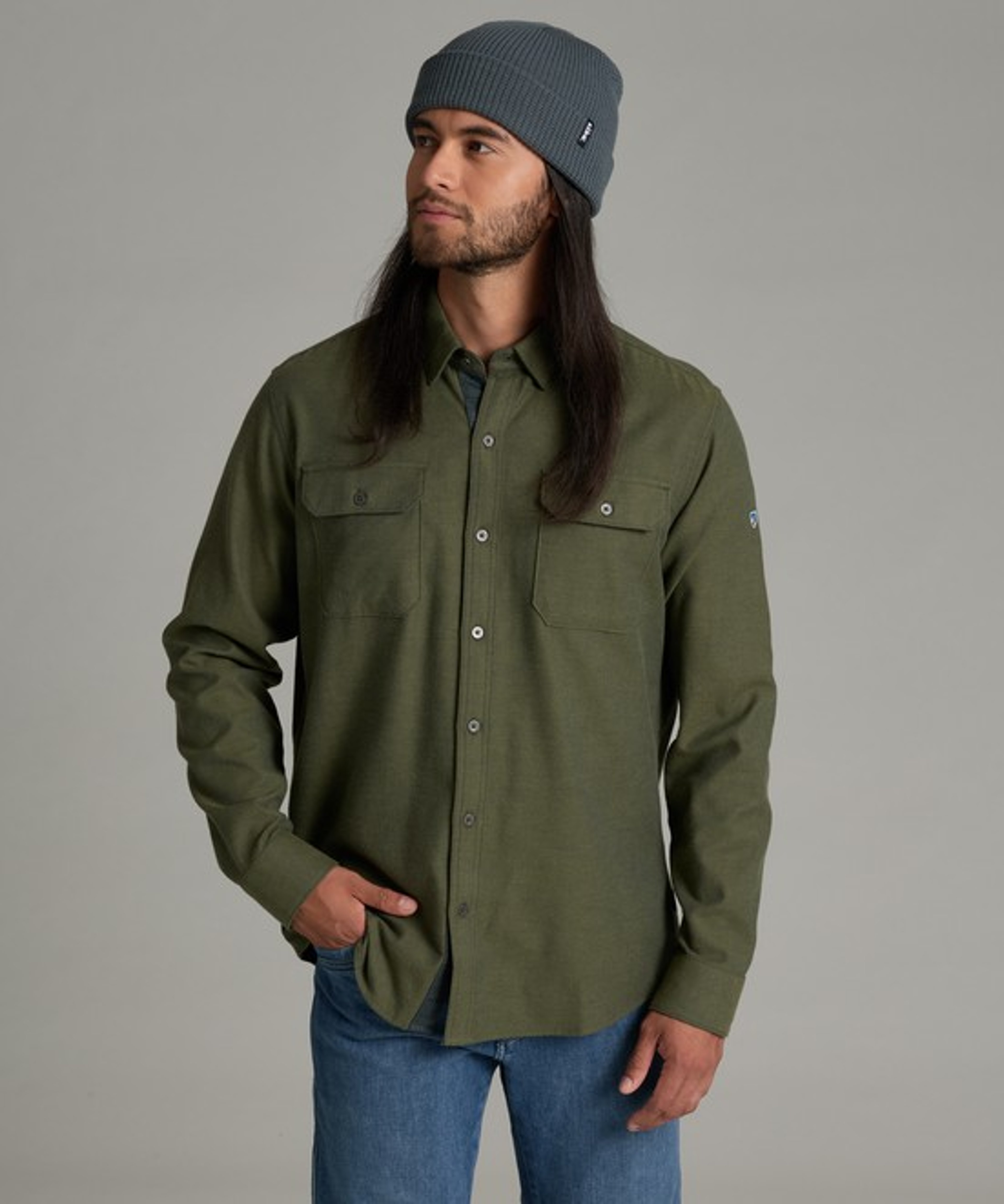 KUHL Descendr Flannel Olive Night Front