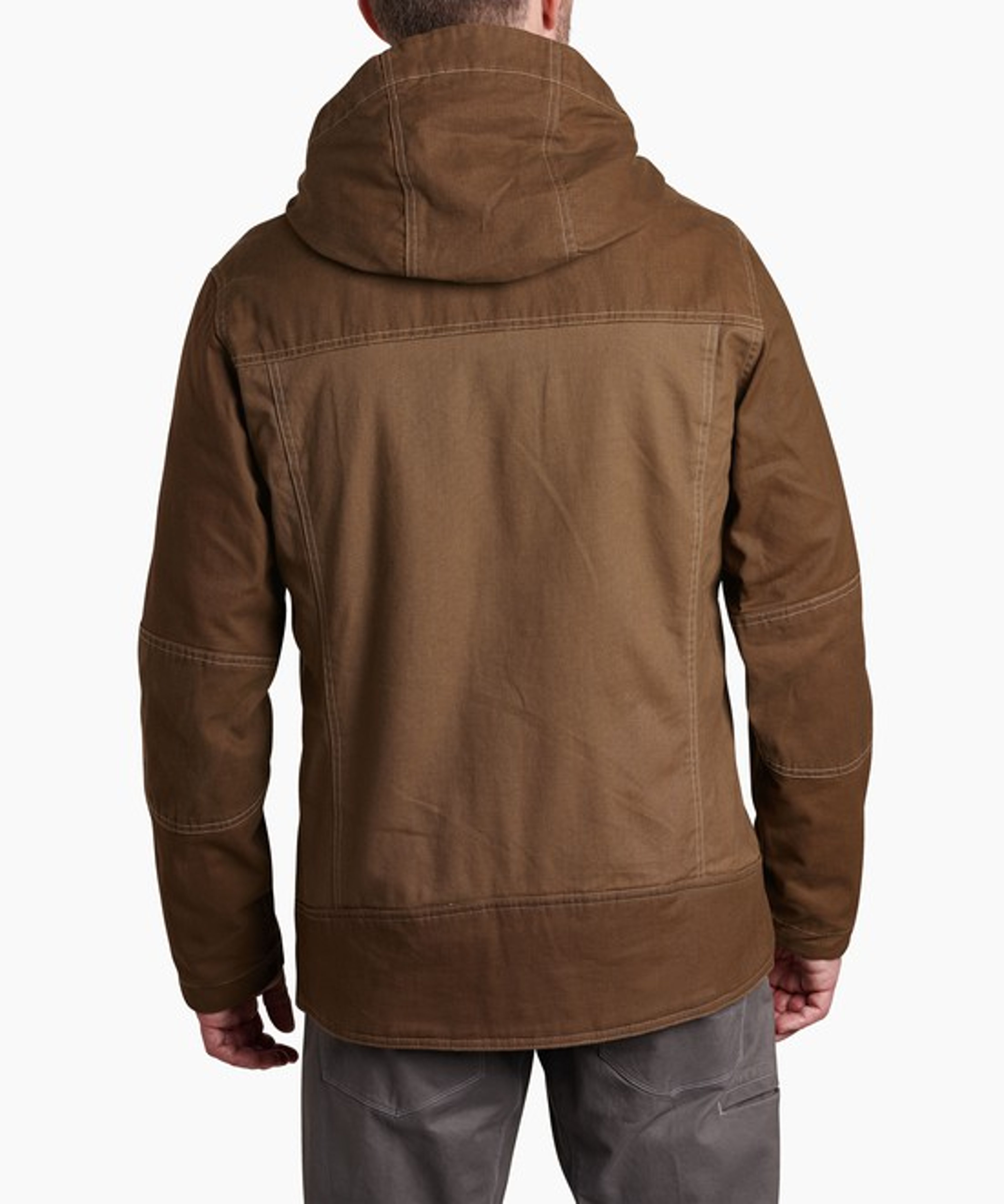 KUHL M's Law Fleece Lined Hoody Dark Khaki Back